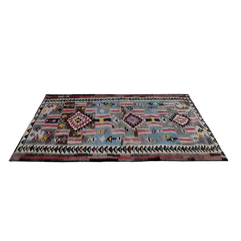 Turkey Kelim-Teppiche – Design – 98664 im Zustand „Hervorragend“ im Angebot in Dallas, TX