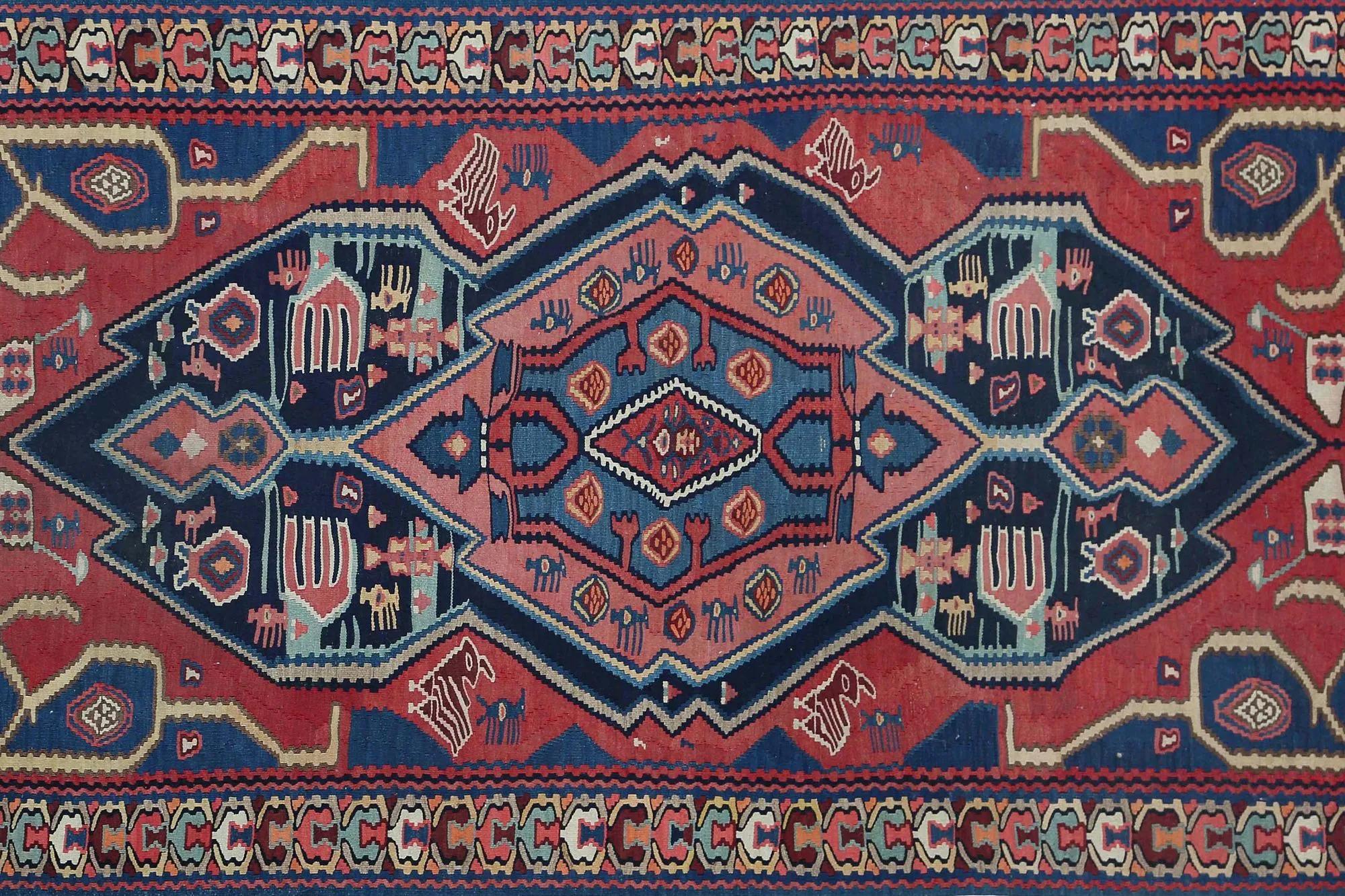 Turkey Kelim-Teppiche – Design – 98795 (Handgeknüpft) im Angebot