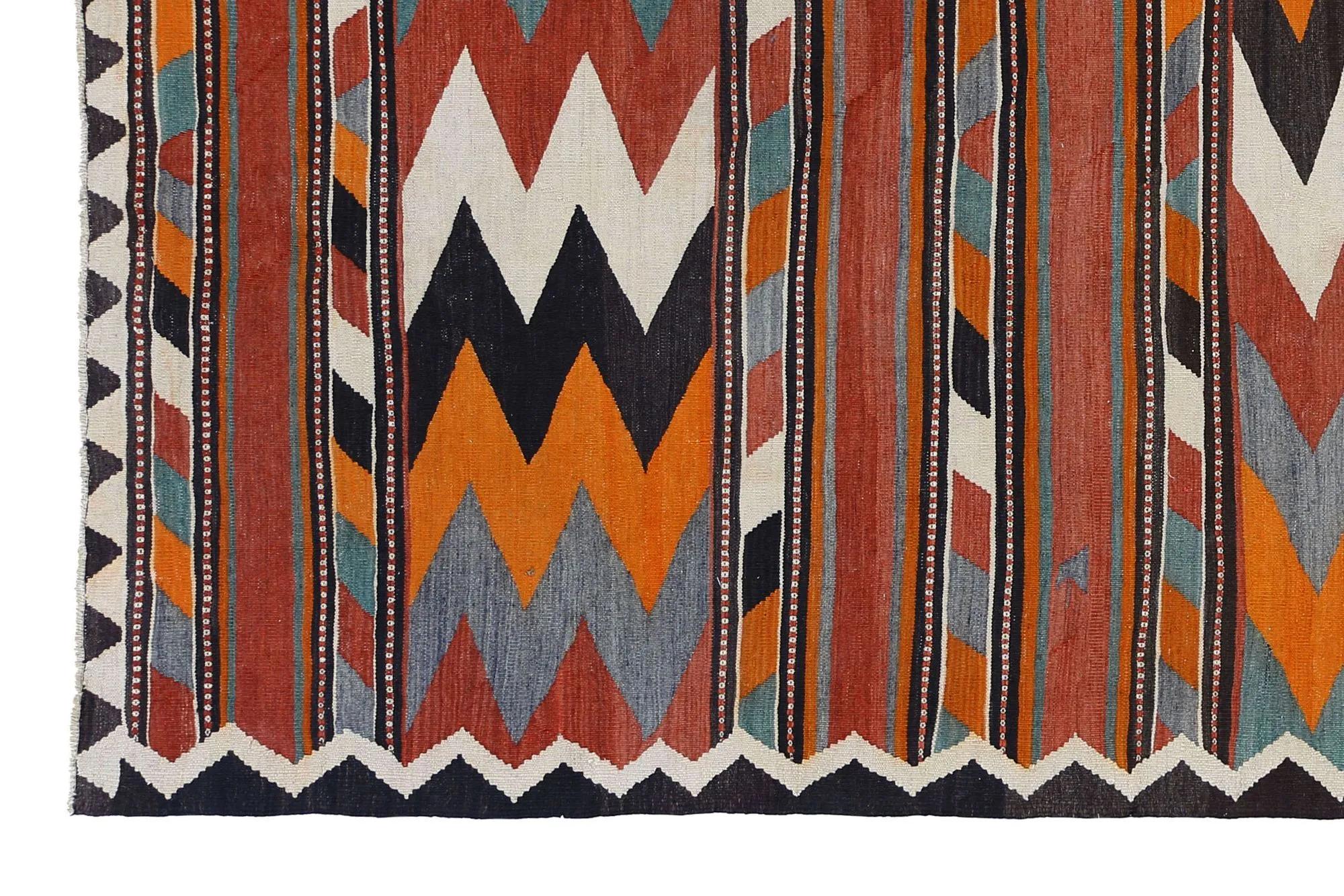 Turkey Kelim-Teppiche – Design – 98802 im Zustand „Hervorragend“ im Angebot in Dallas, TX