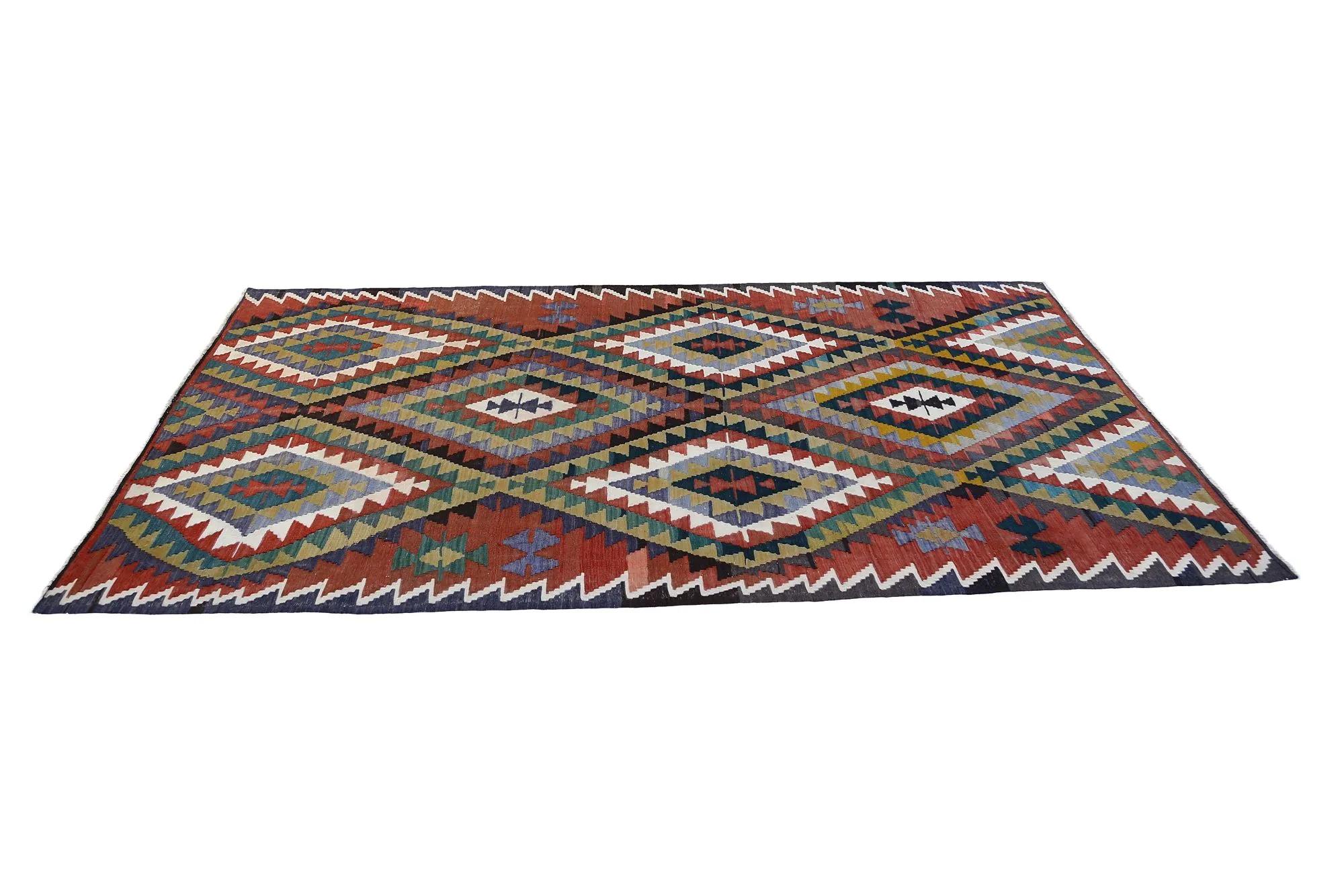 Turkey Kelim-Teppiche – Design – 98807 im Zustand „Hervorragend“ im Angebot in Dallas, TX