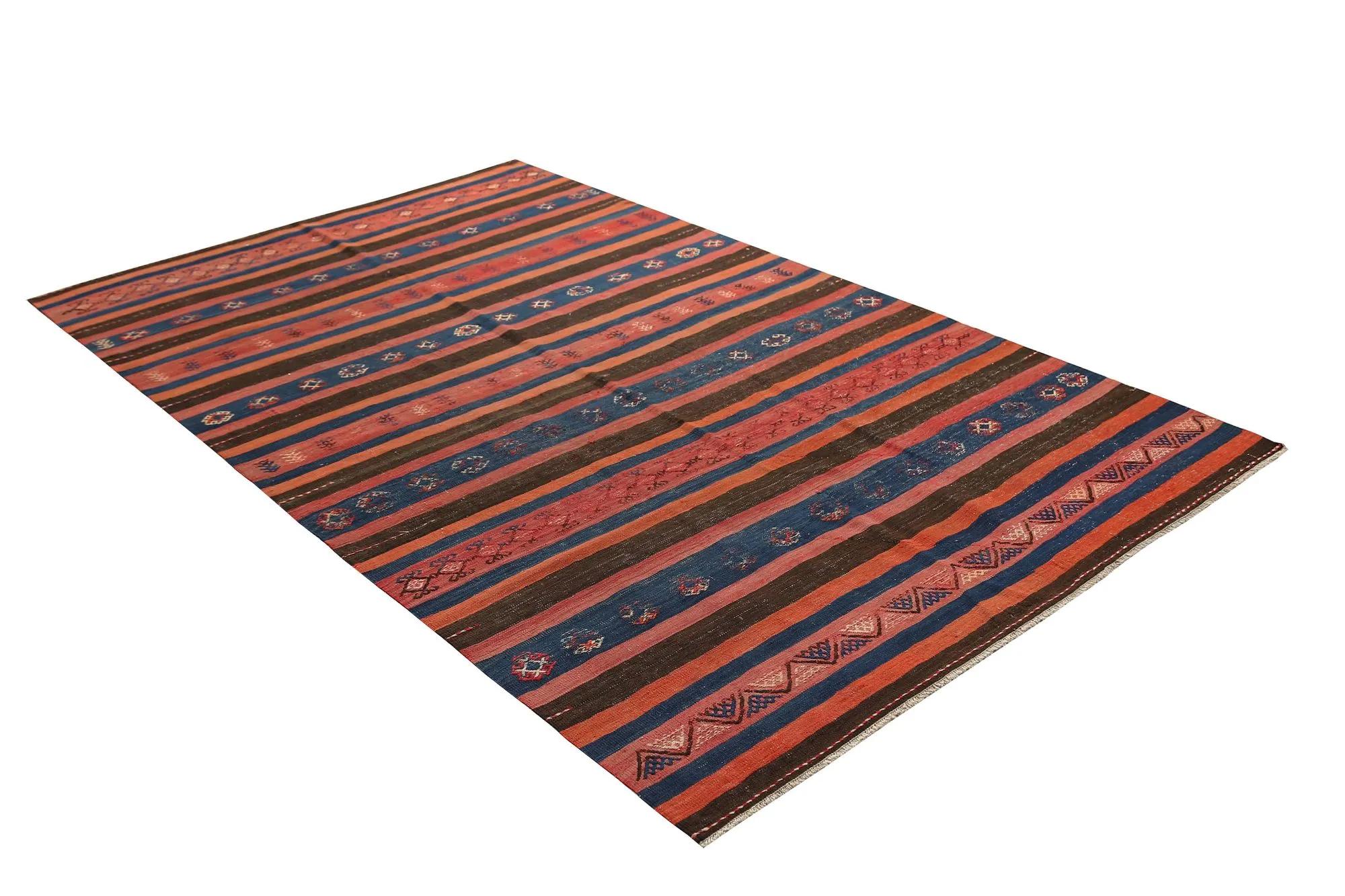 Turkey Kelim-Teppiche – Design – 98828 im Zustand „Hervorragend“ im Angebot in Dallas, TX