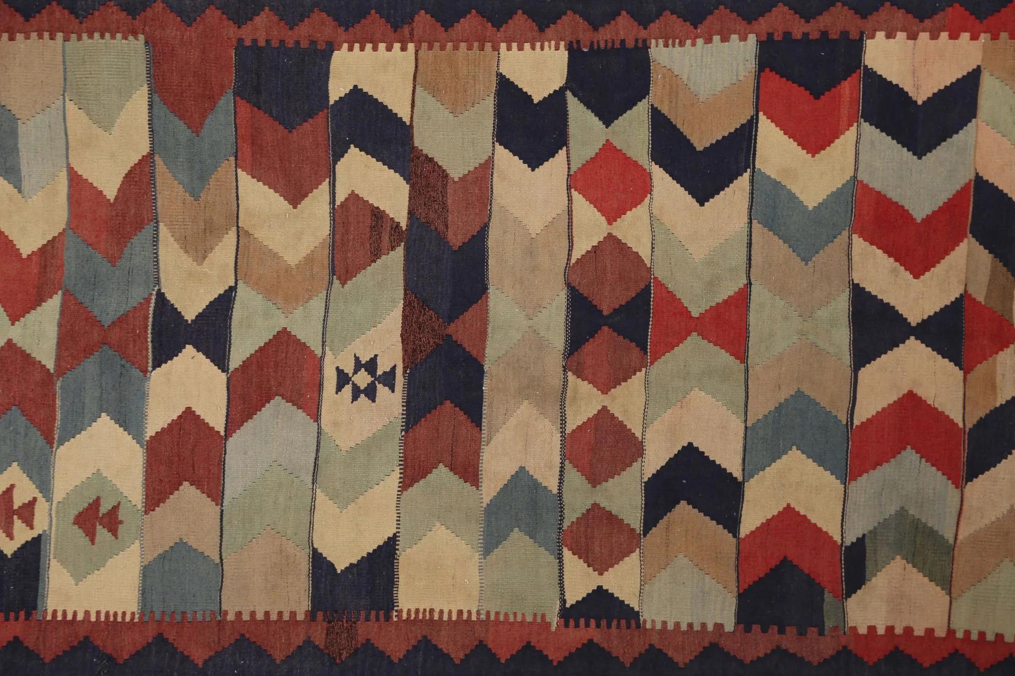 Annodato a mano Tappeti per l'area Kilim della Turchia - Design - 98838 in vendita