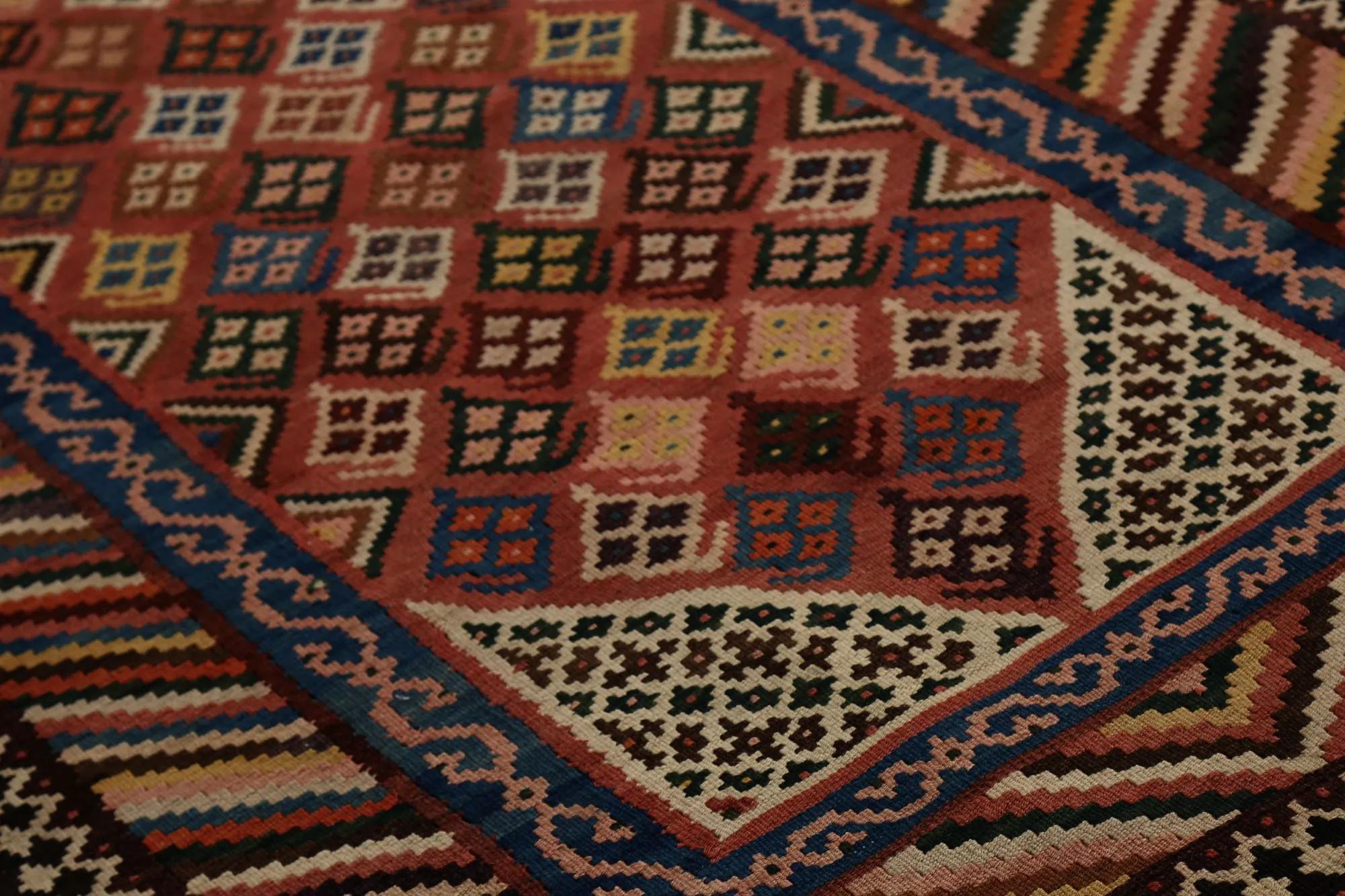 Turkey Kelim-Teppiche – Design – 98842 im Zustand „Hervorragend“ im Angebot in Dallas, TX