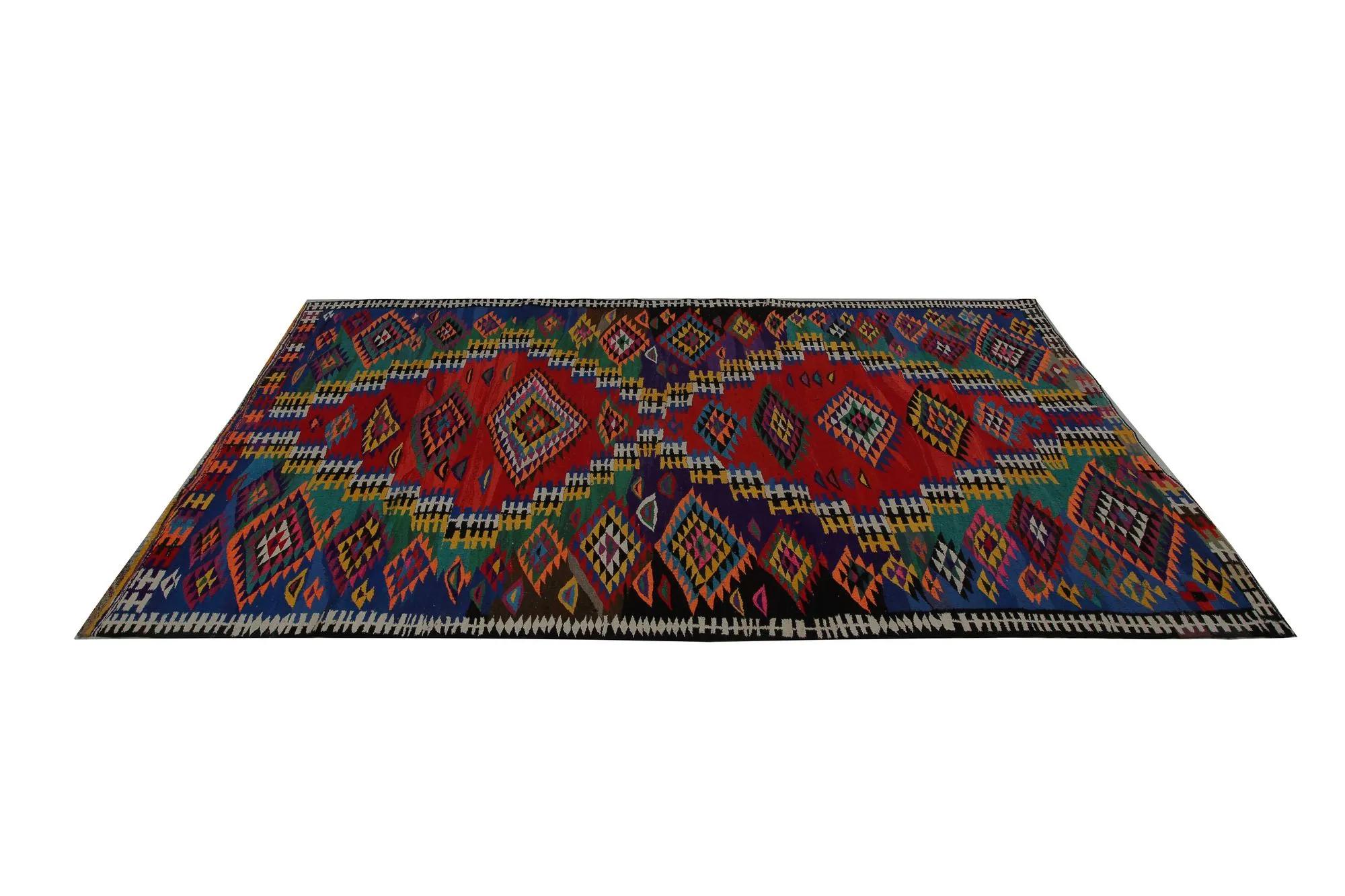 Turkey Kelim-Teppiche – Design – 98848 im Zustand „Hervorragend“ im Angebot in Dallas, TX