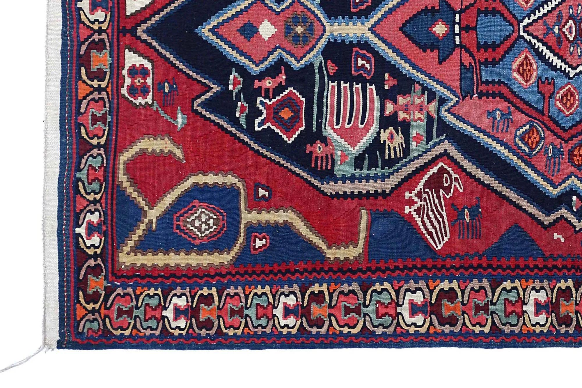 Turkey Kelim-Teppiche – Design – 98875 (Handgewebt) im Angebot