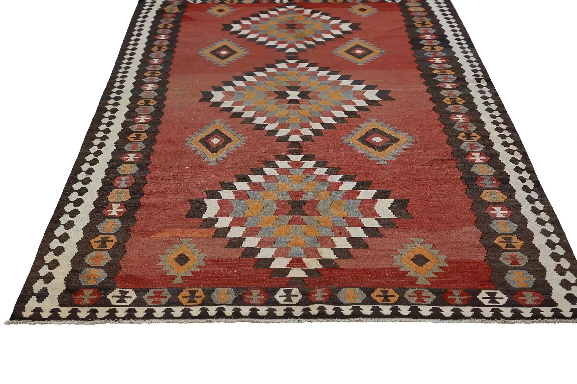 Turkey Kelim-Teppiche – Design – 98885 im Zustand „Hervorragend“ im Angebot in Dallas, TX