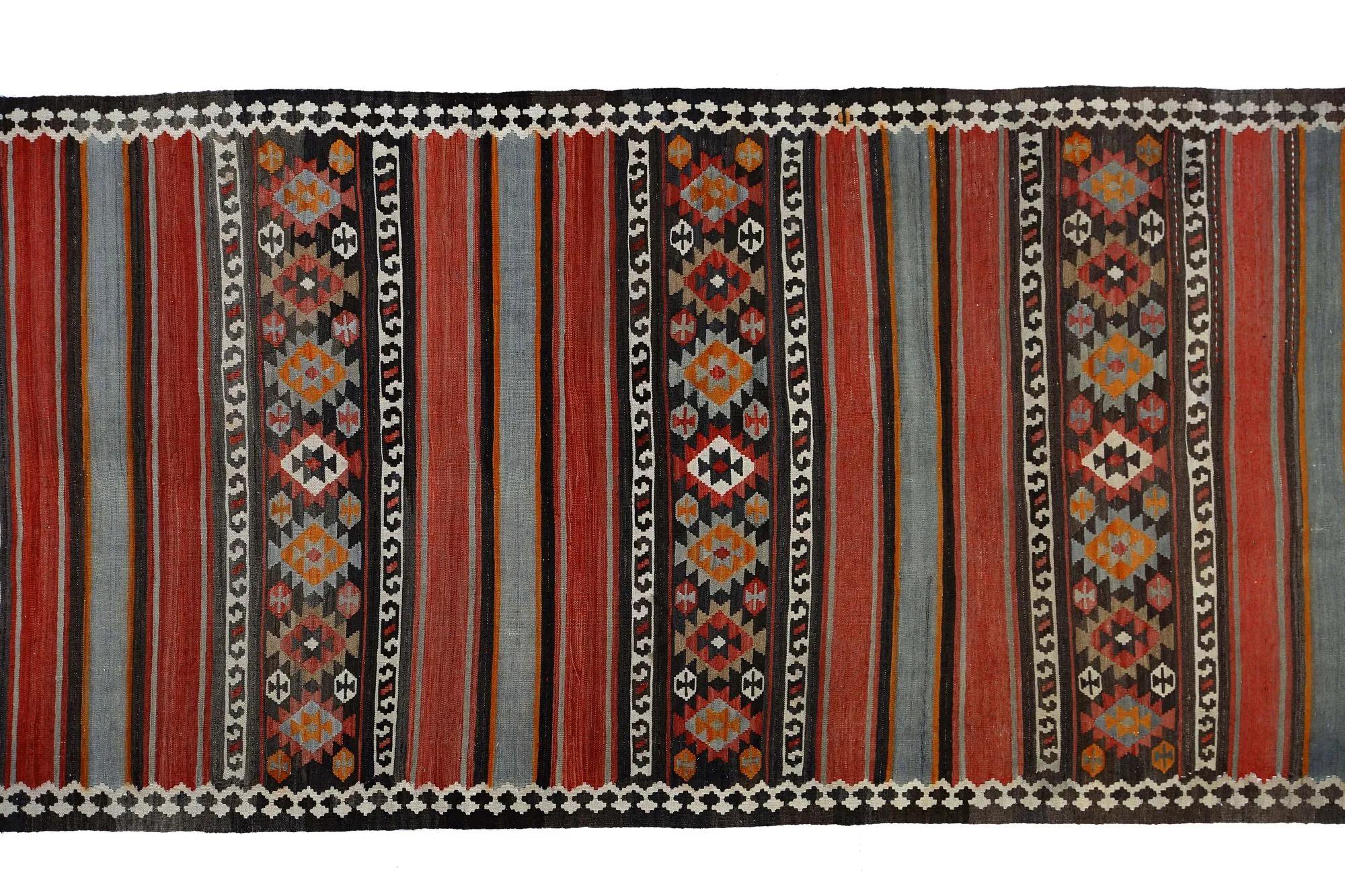 Turkey Kelim-Teppiche – Design – 98886 im Zustand „Hervorragend“ im Angebot in Dallas, TX