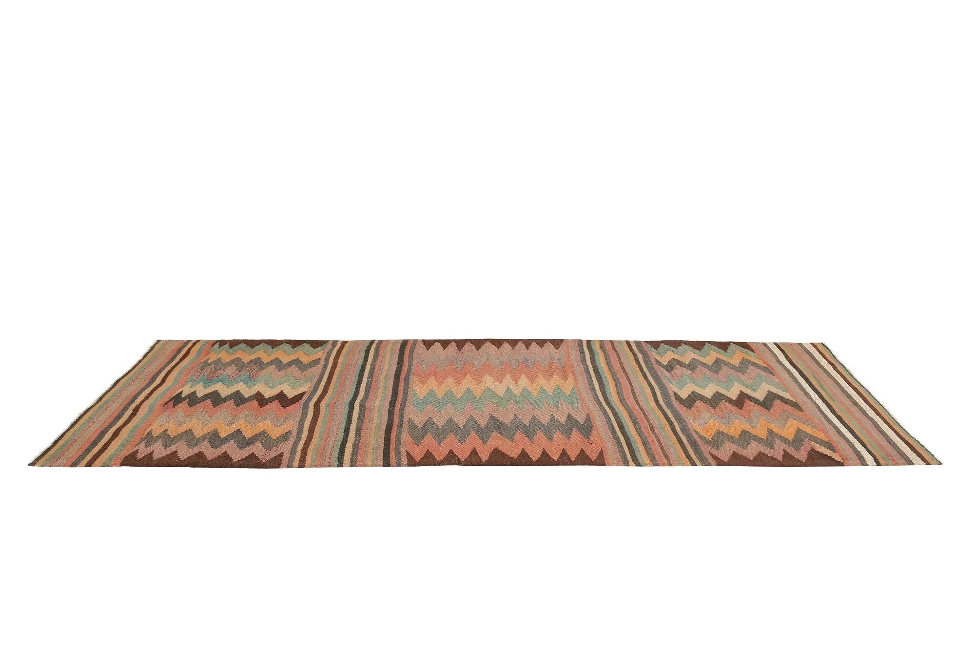 Noué à la main Tapis Kilim de Turquie - Design - 98895 en vente