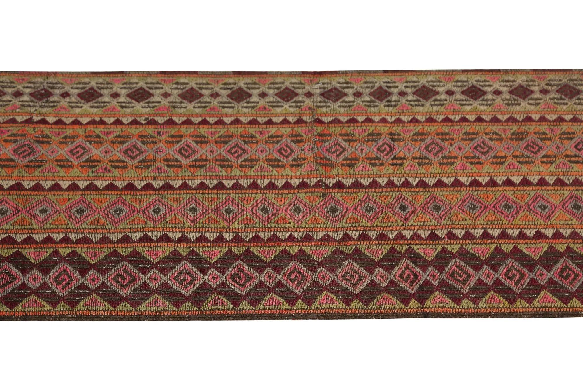 Turkey Kelim-Teppiche – Design – 98896 (Handgeknüpft) im Angebot