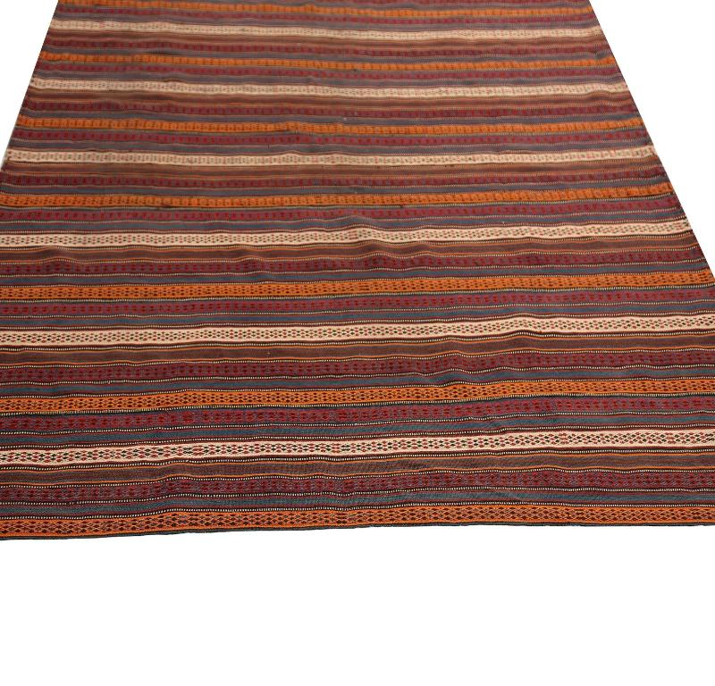 Noué à la main Tapis Kilim de Turquie - Design - 98930 en vente