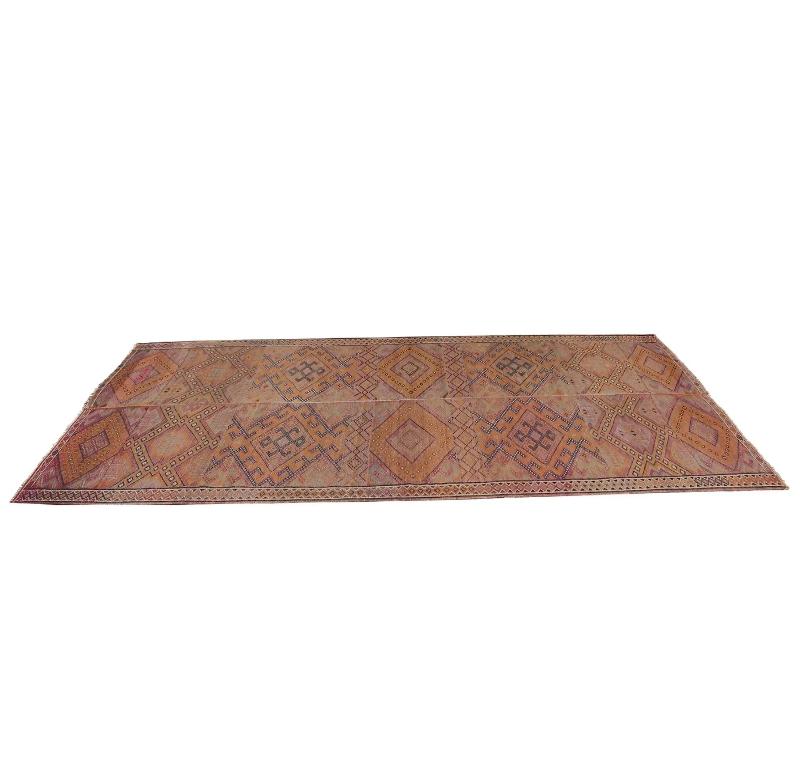 Tapis Kilim de Turquie - Design - 98931 Excellent état - En vente à Dallas, TX