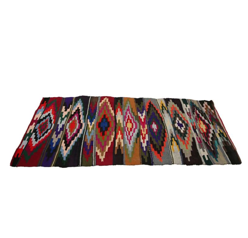 Tapis Kilim de Turquie - Design - 98936 Excellent état - En vente à Dallas, TX