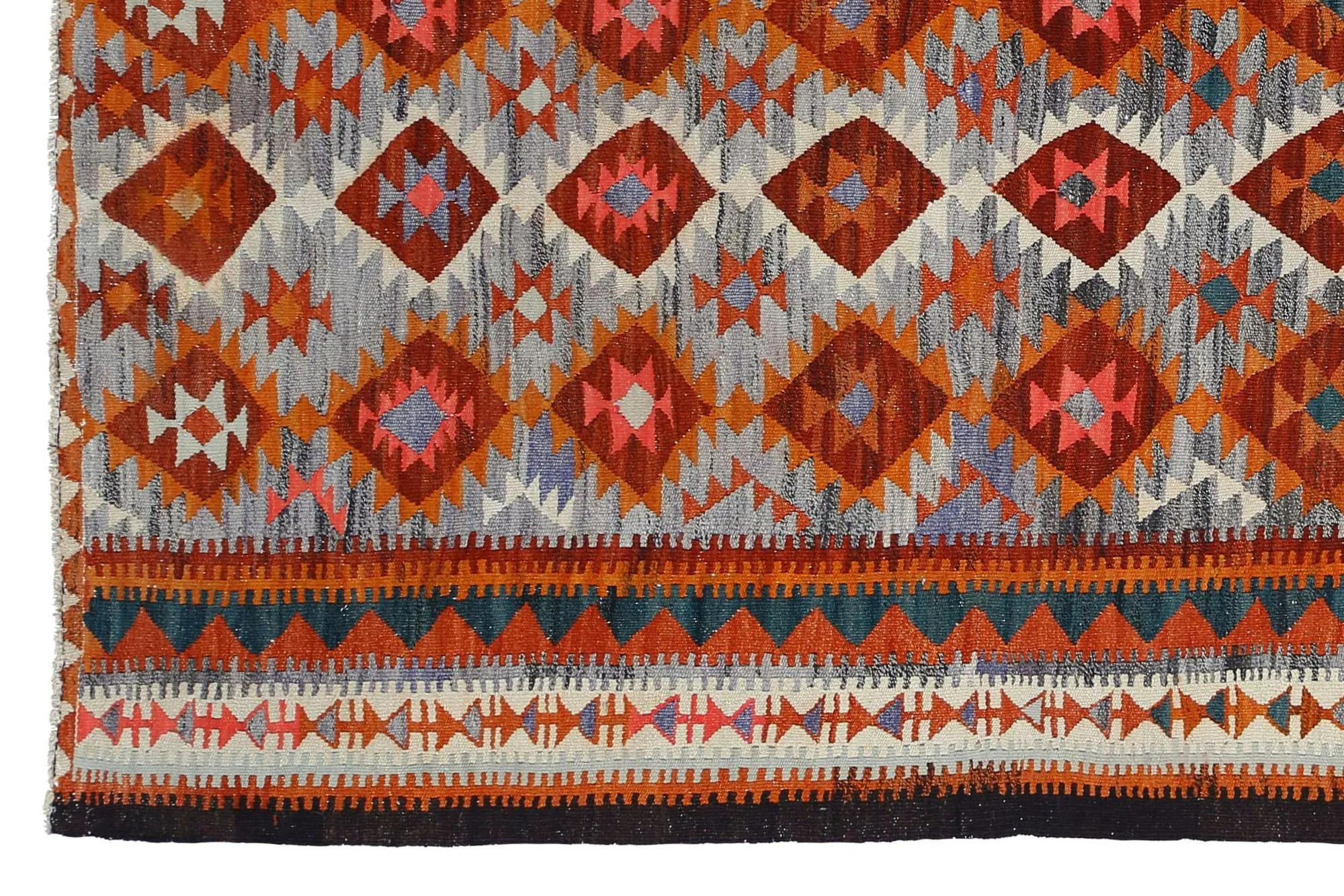 Turkey Kelim-Teppiche – Design – 99213 (Handgeknüpft) im Angebot