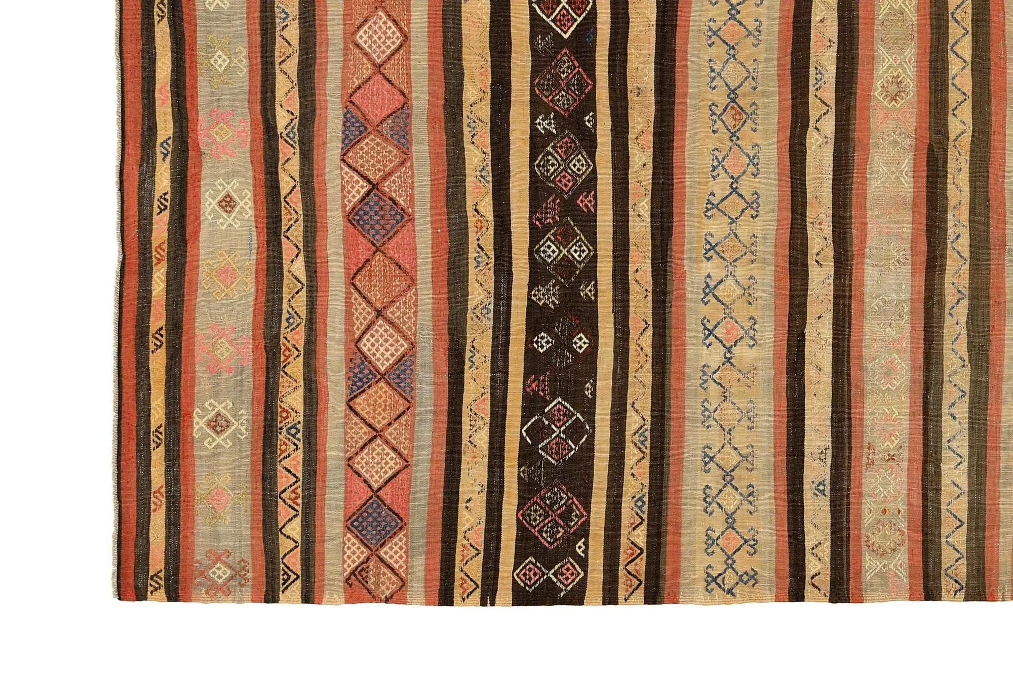 Tessuto a mano Tappeti per l'area Kilim della Turchia - Design - 99229 in vendita