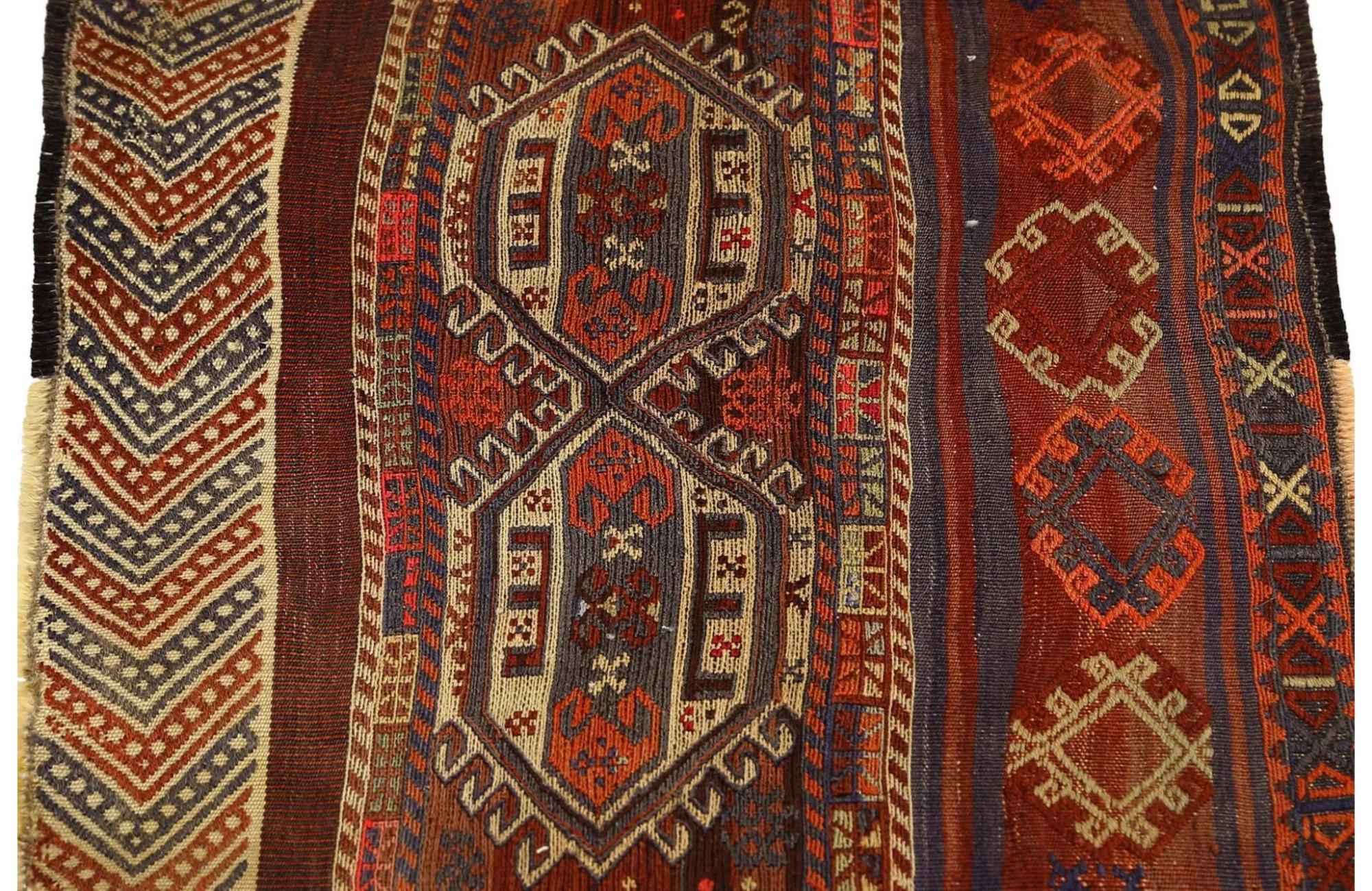 Turkey Kelim-Teppiche – Design – 99233 (Handgeknüpft) im Angebot