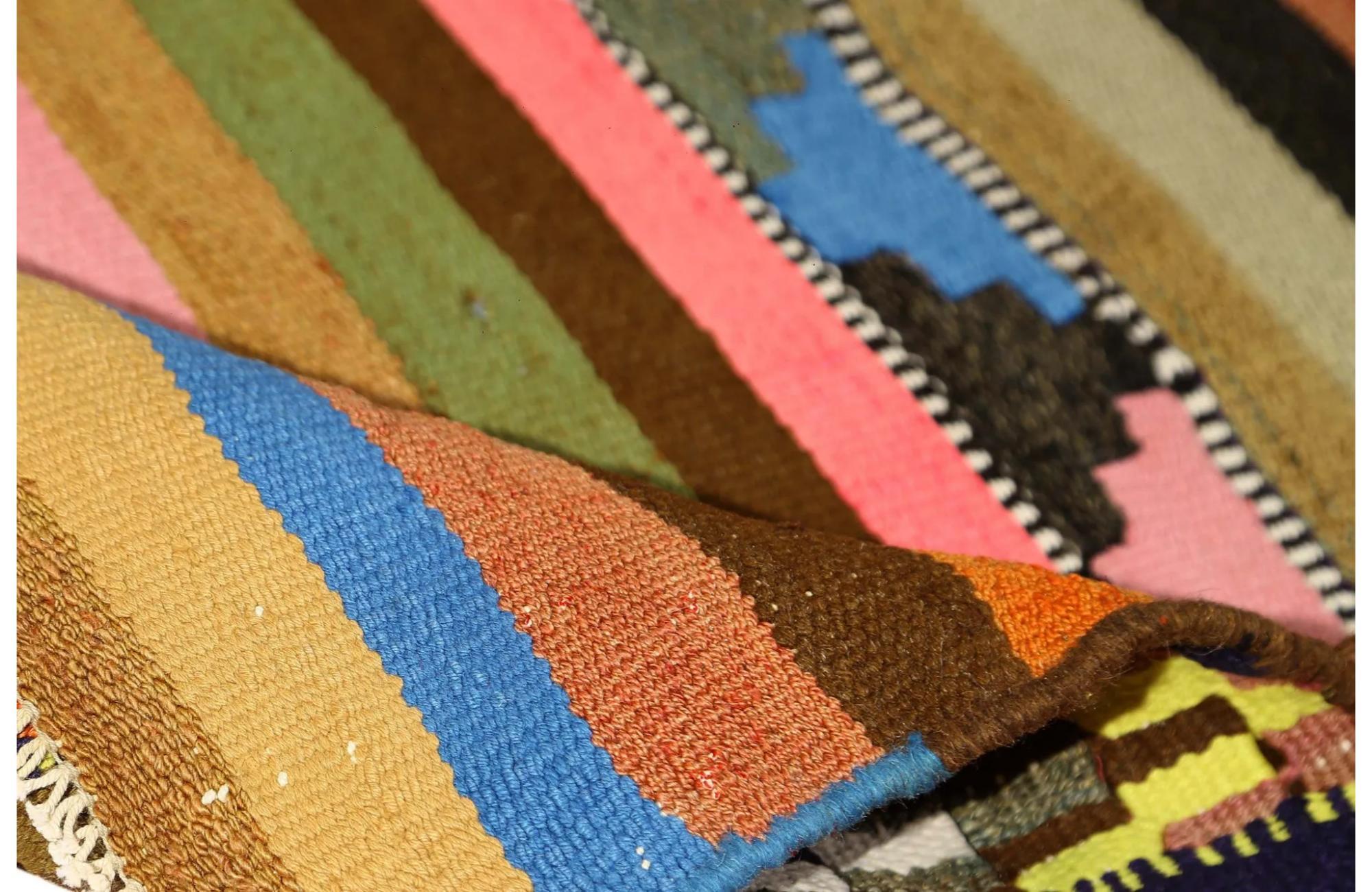 Tapis Kilim de Turquie - Design - 99239 Excellent état - En vente à Dallas, TX