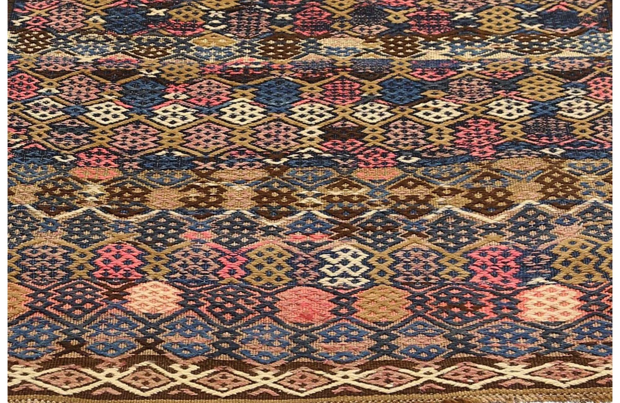 Noué à la main Tapis Kilim de Turquie - Design - 99240 en vente