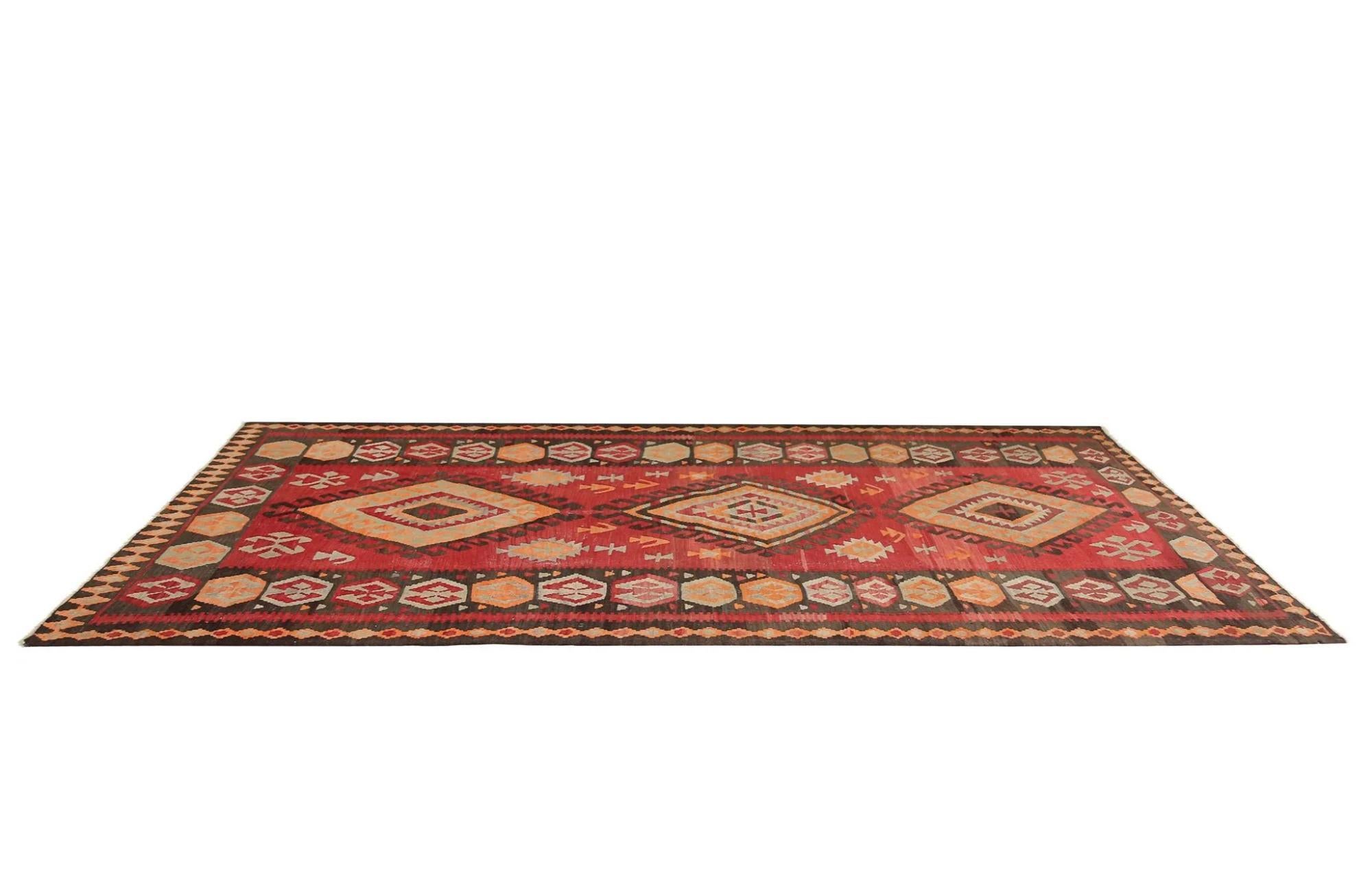 Annodato a mano Tappeti per l'area Kilim della Turchia - Design - 99247 in vendita