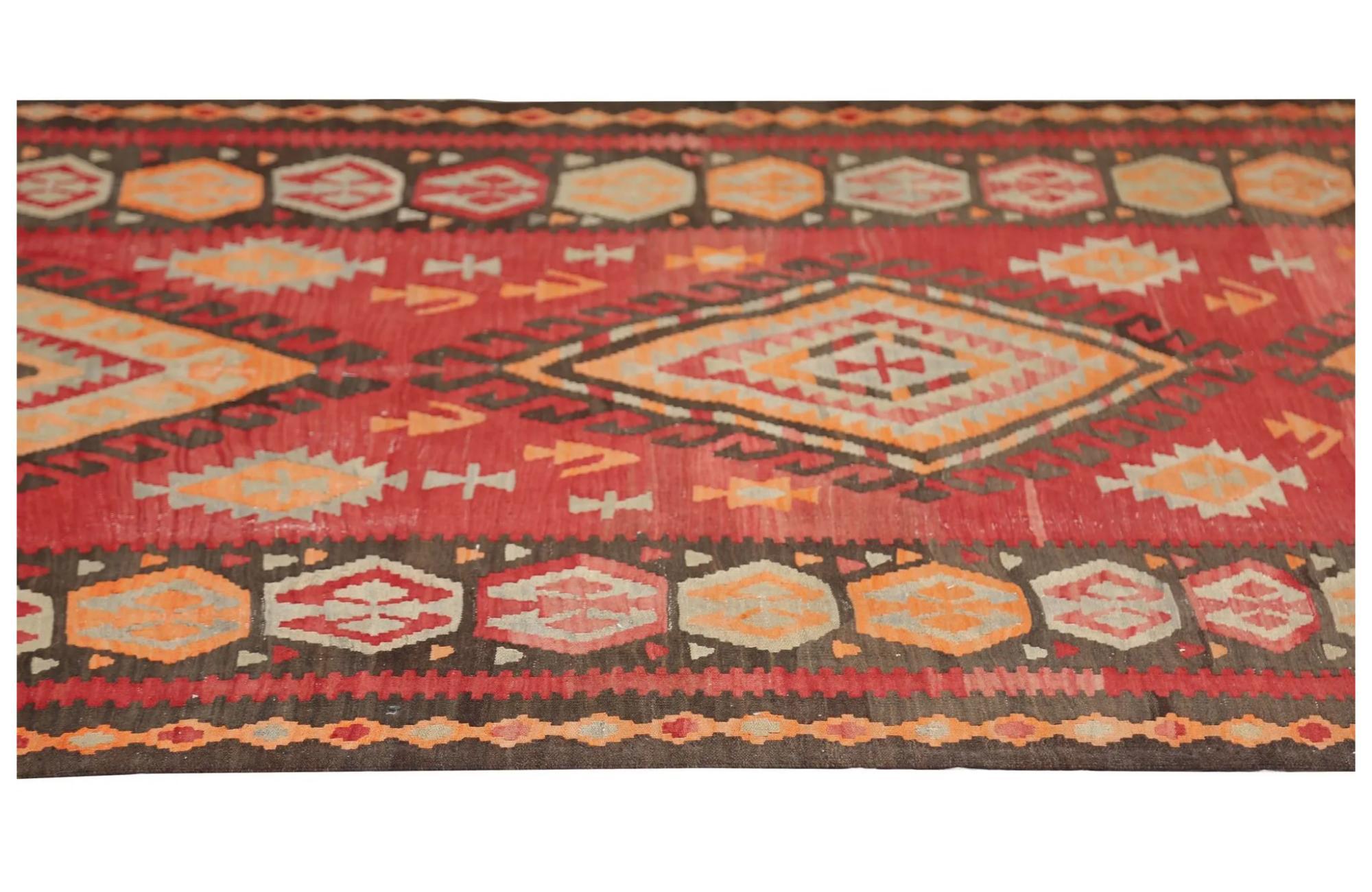 Tappeti per l'area Kilim della Turchia - Design - 99247 In condizioni ottime in vendita a Dallas, TX