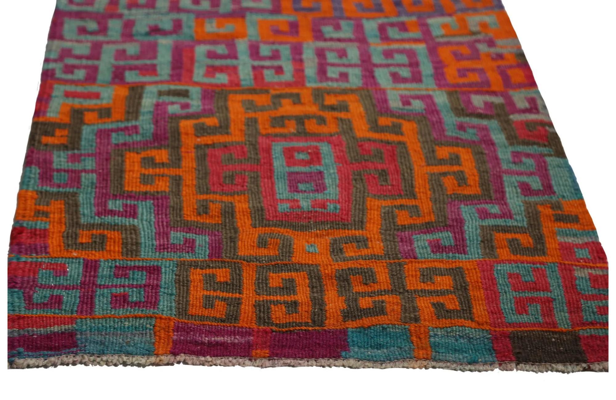 Annodato a mano Tappeti per l'area Kilim della Turchia - Design - 99251 in vendita