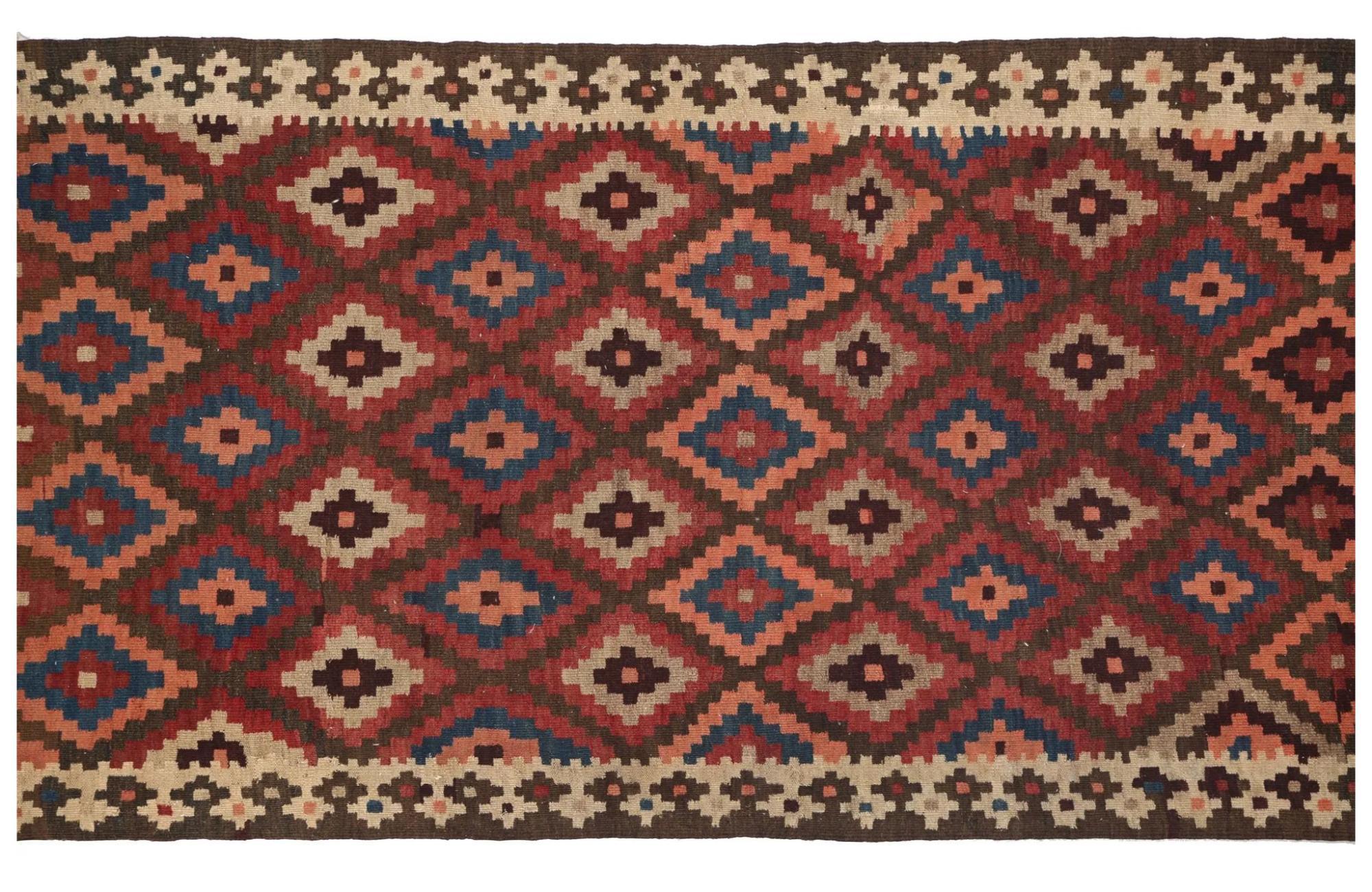 Annodato a mano Tappeti per l'area Kilim della Turchia - Design - 99254 in vendita