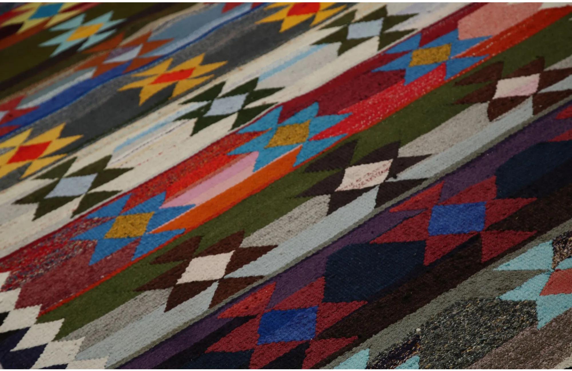 Turkish Turkey Kilim Area Rugs - Design - 99274 For Sale