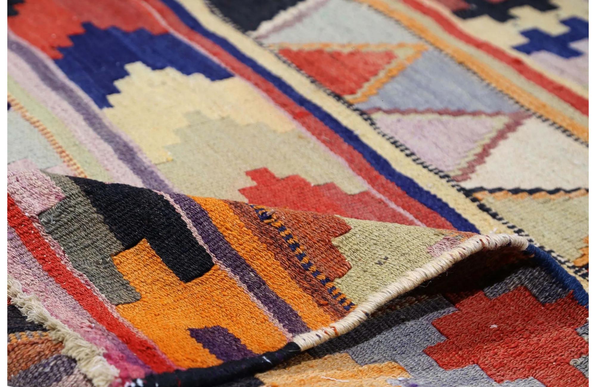 Annodato a mano Tappeti per l'area Kilim della Turchia - Design - 99301 in vendita