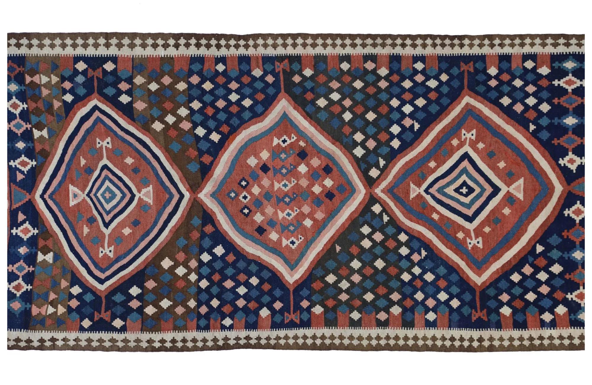 Turkey Kelim-Teppiche – Design – 99306 (Handgeknüpft) im Angebot