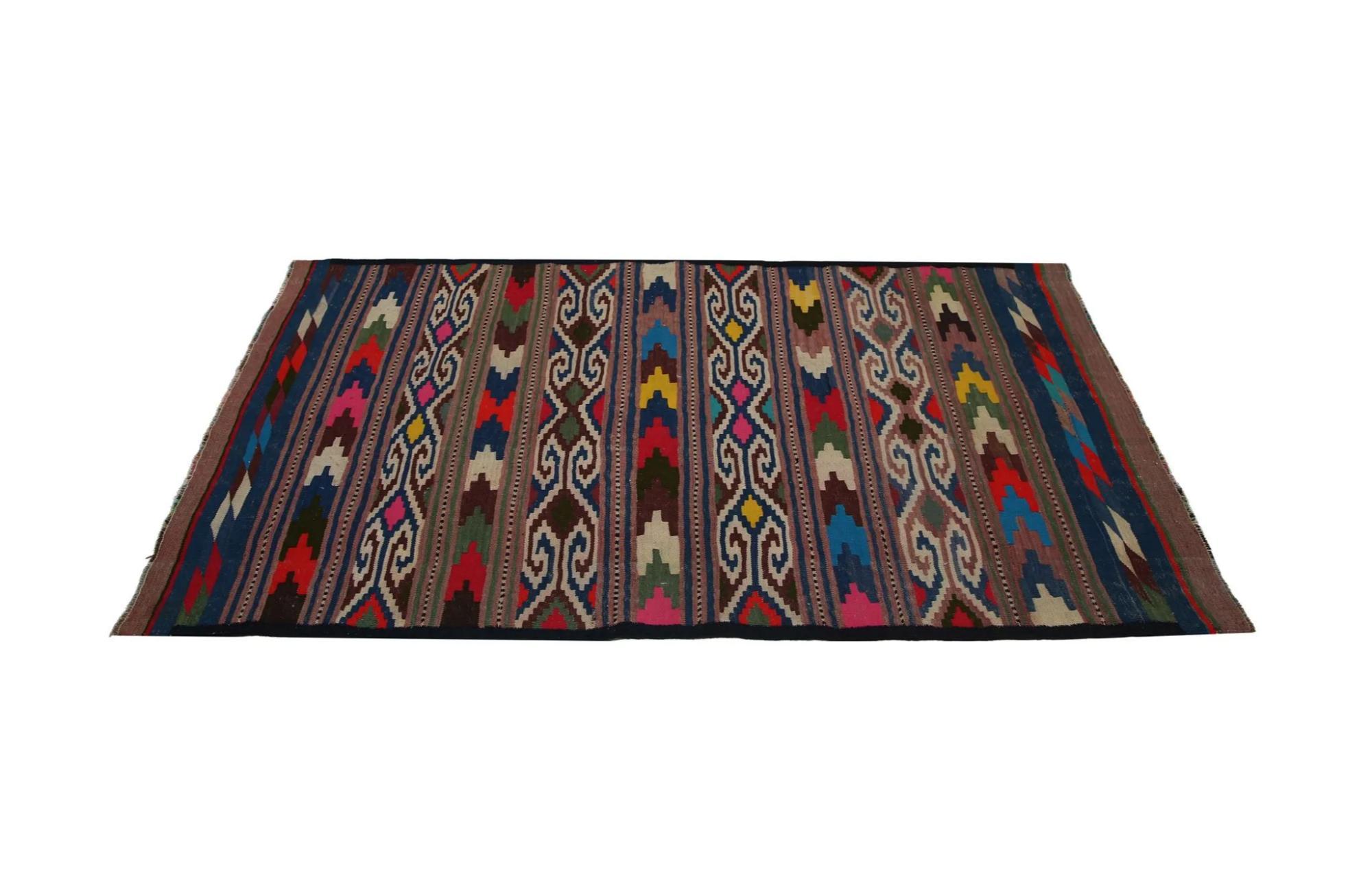 Turkey Kelim-Teppiche – Design – 99331 (Handgeknüpft) im Angebot