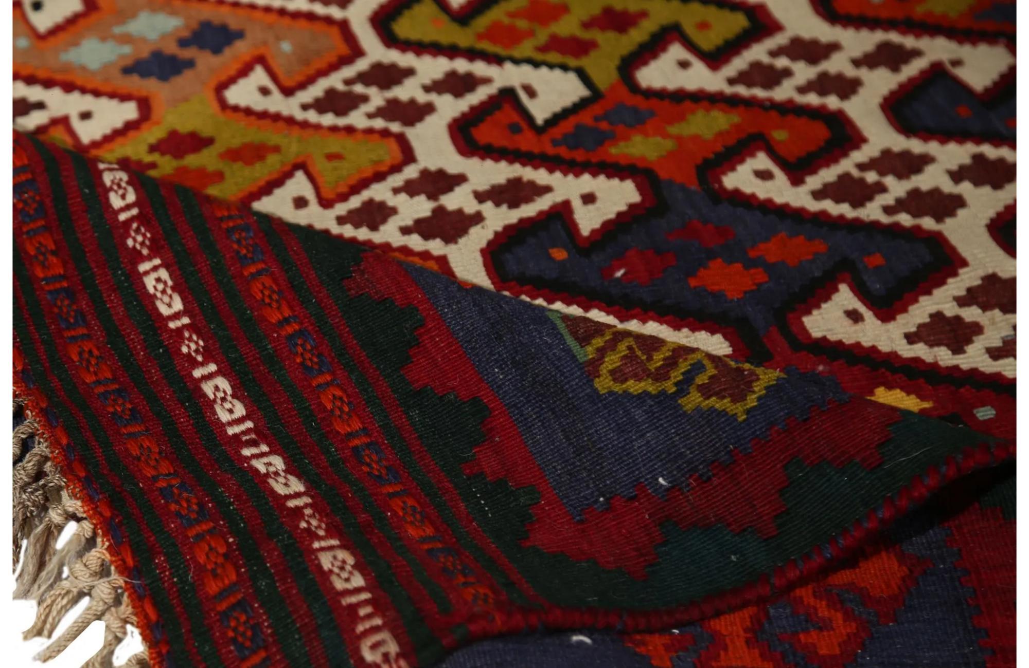 Turkey Kelim-Teppiche – Design – 99349 (Handgeknüpft) im Angebot