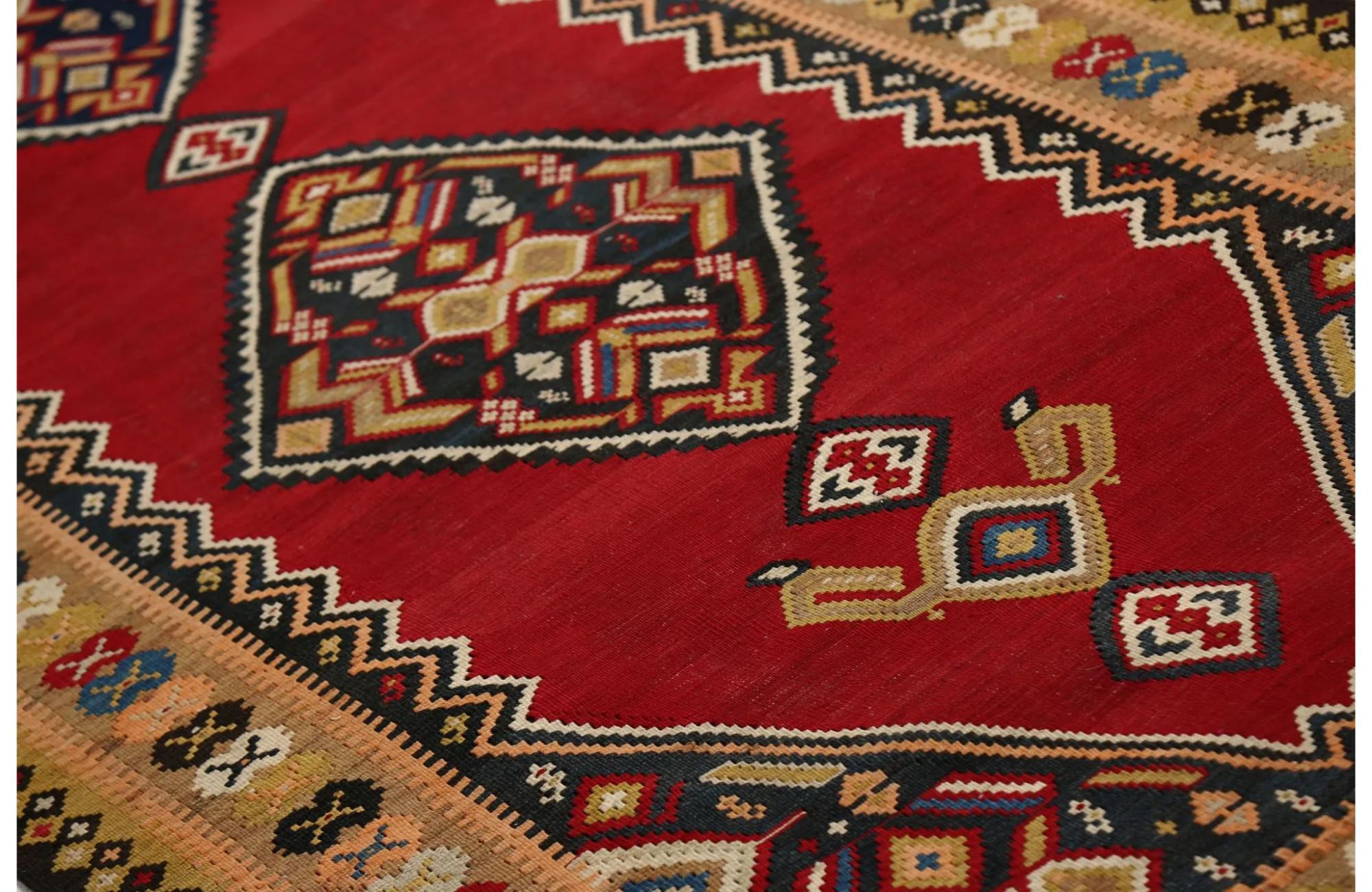 Turkey Kelim-Teppiche – Design – 99369 (Handgeknüpft) im Angebot
