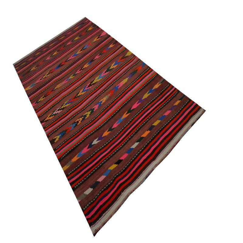 Turkish Turkey Kilim Area Rugs - Design - 99374 For Sale