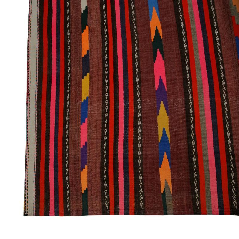 Hand-Knotted Turkey Kilim Area Rugs - Design - 99374 For Sale