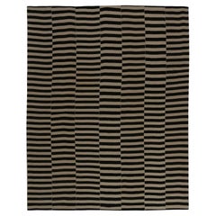 Rug & Kilim Over Size Rug - Wool Brown Design - 98087