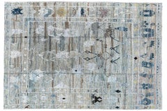 Turkey Oushak Area Rug - Gray Design (122x180)