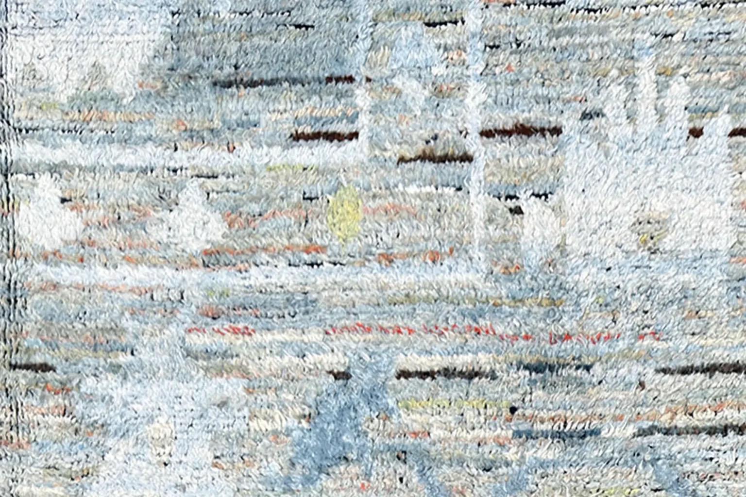 XX secolo Tappeto per l'area Oushak della Turchia - Design grigio (122x180) in vendita