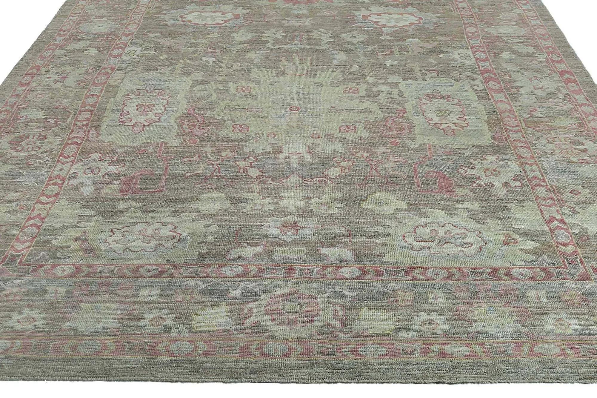 Oushak-Teppiche aus der Türkei – Design – 98078 (20. Jahrhundert) im Angebot
