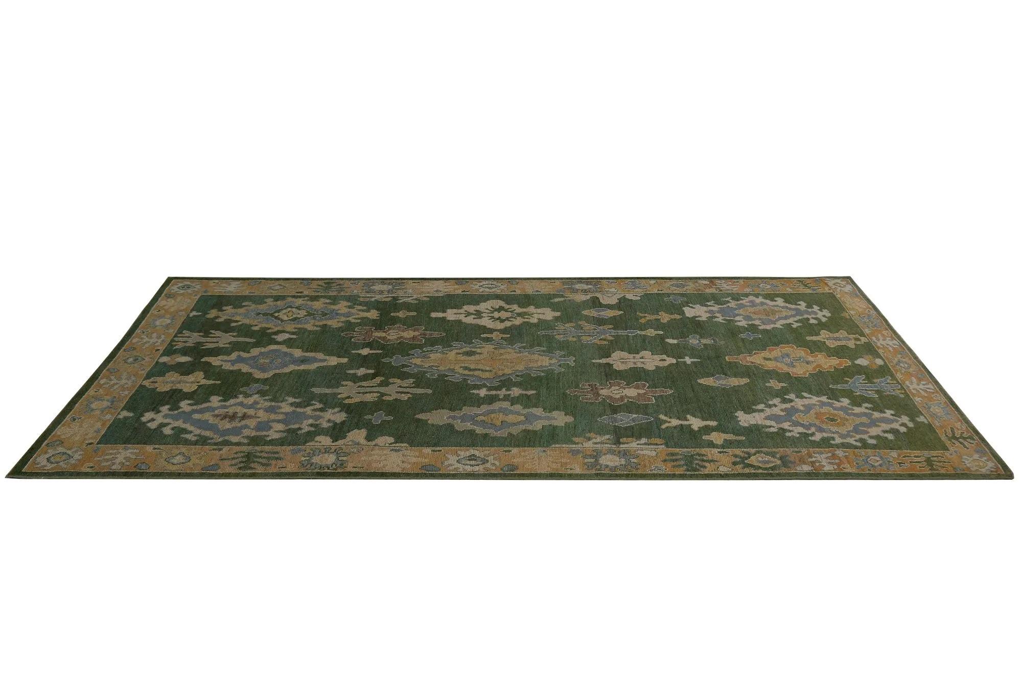 20ième siècle Tapis d'Oushak de Turquie - Design - 98091 en vente