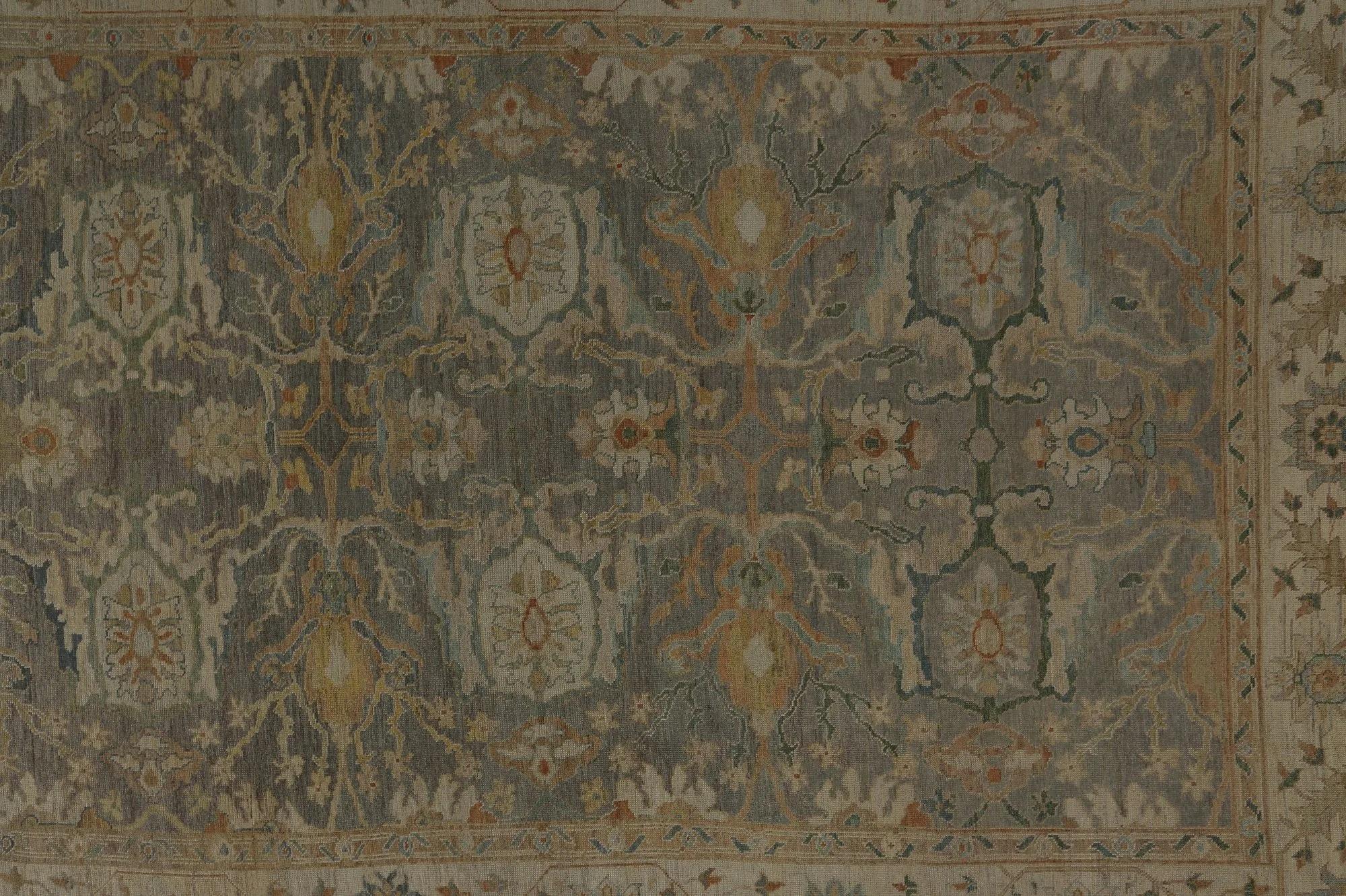 Hand-Knotted Turkey Oushak Area Rugs - Design - 98119 For Sale