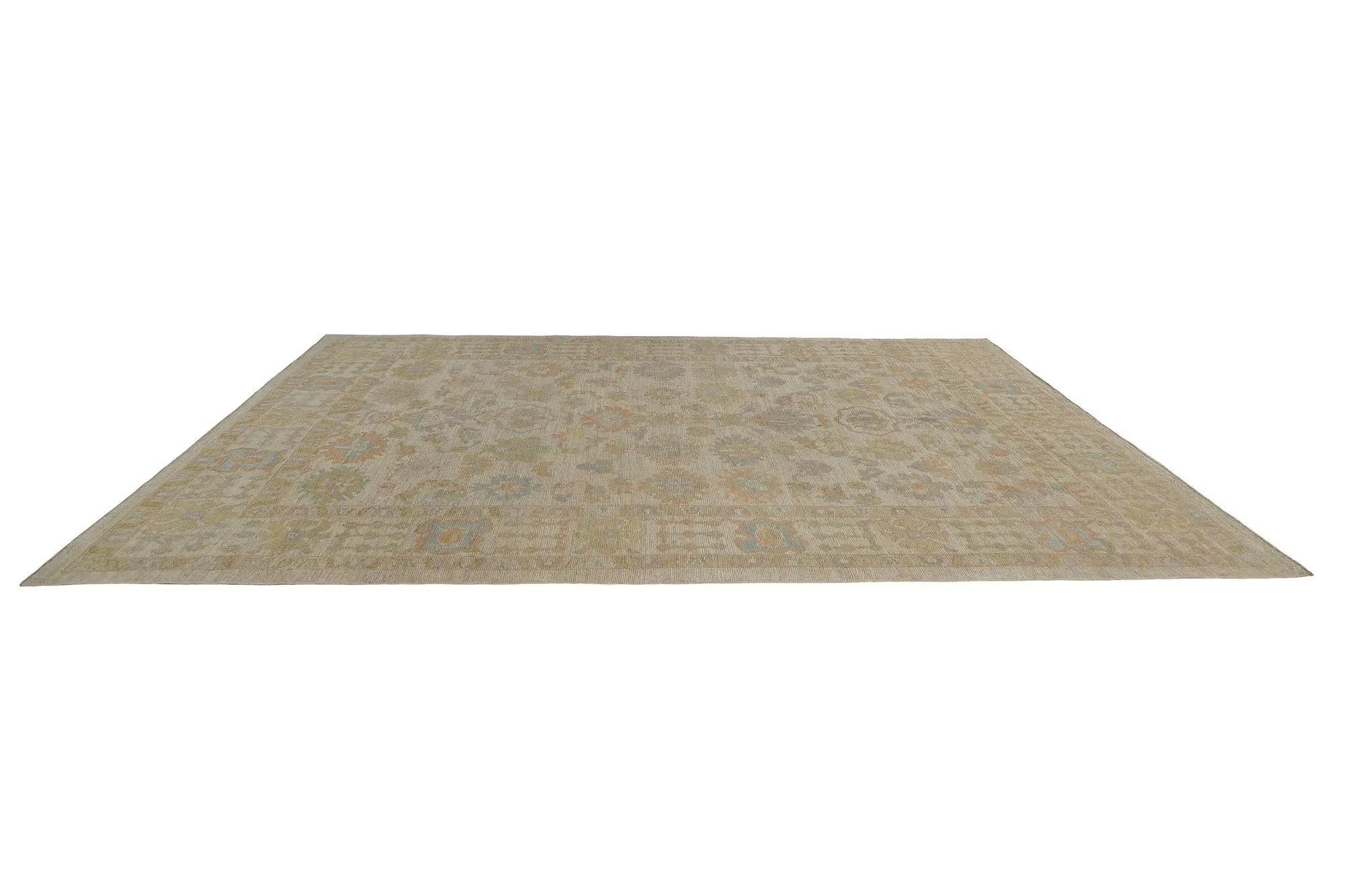 Oushak-Teppiche aus der Türkei – Design – 98552 (20. Jahrhundert) im Angebot