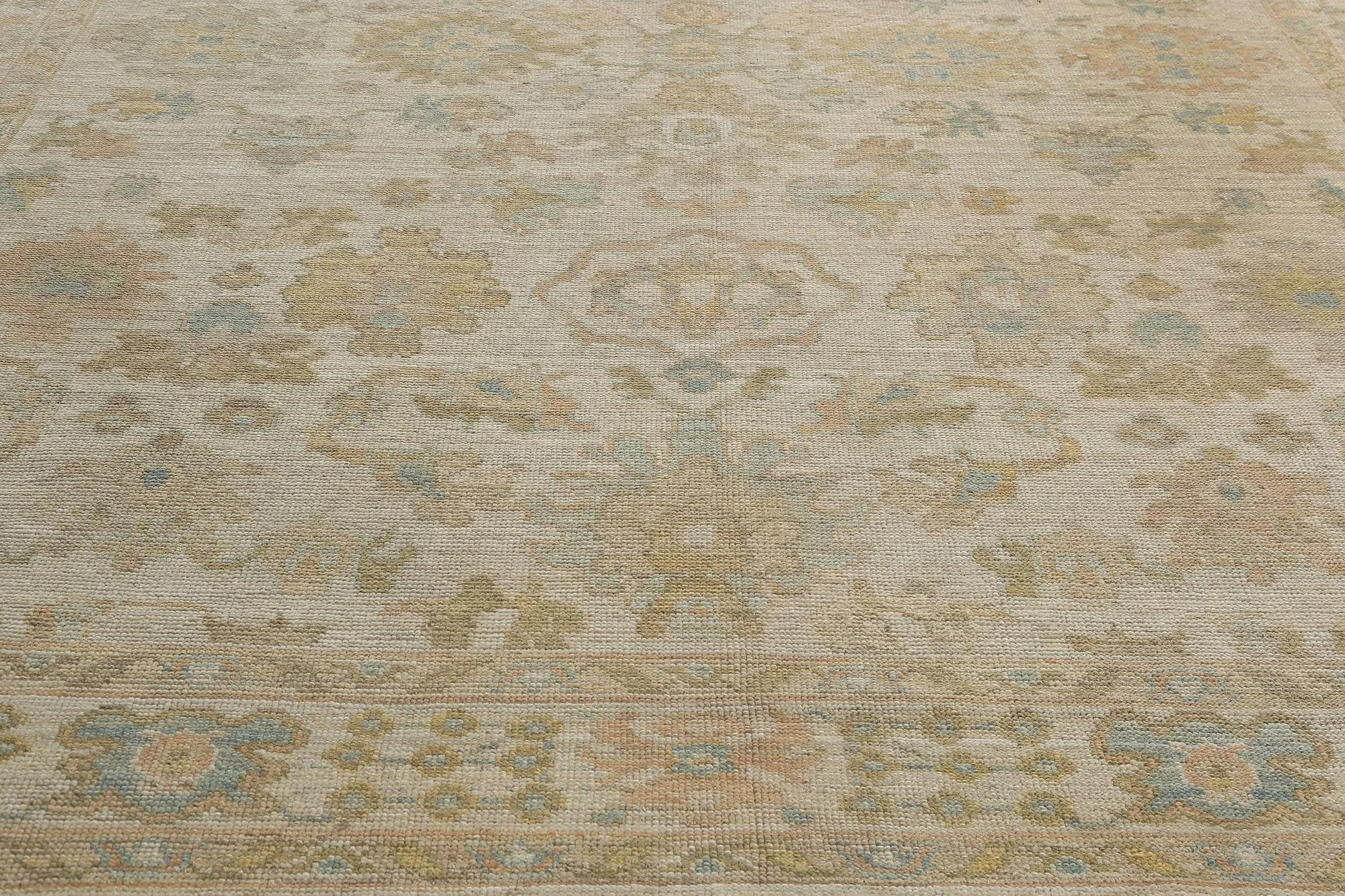 Oushak-Teppiche aus der Türkei – Design – 98553 (20. Jahrhundert) im Angebot