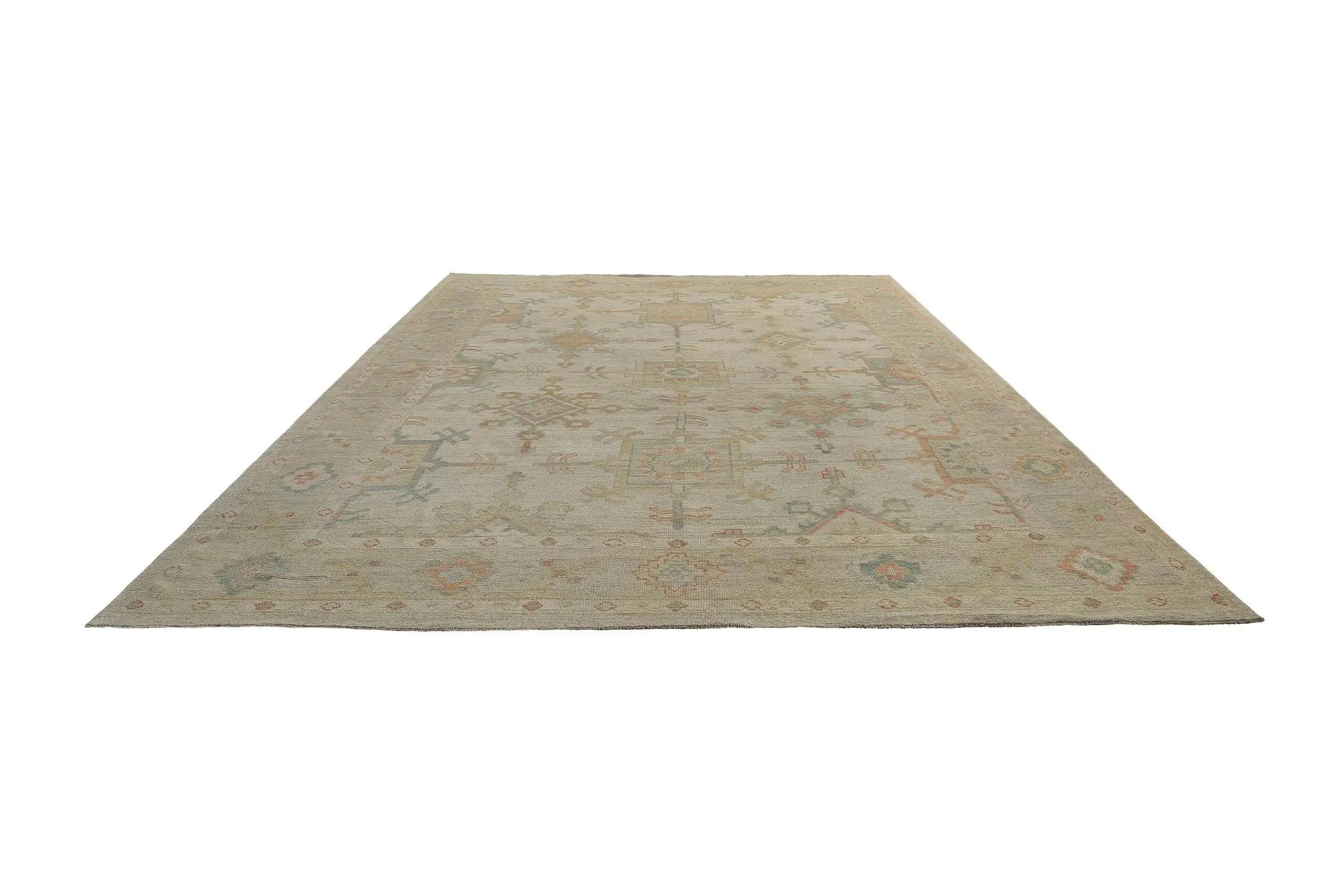 Oushak-Teppiche aus der Türkei – Design – 98557 (20. Jahrhundert) im Angebot