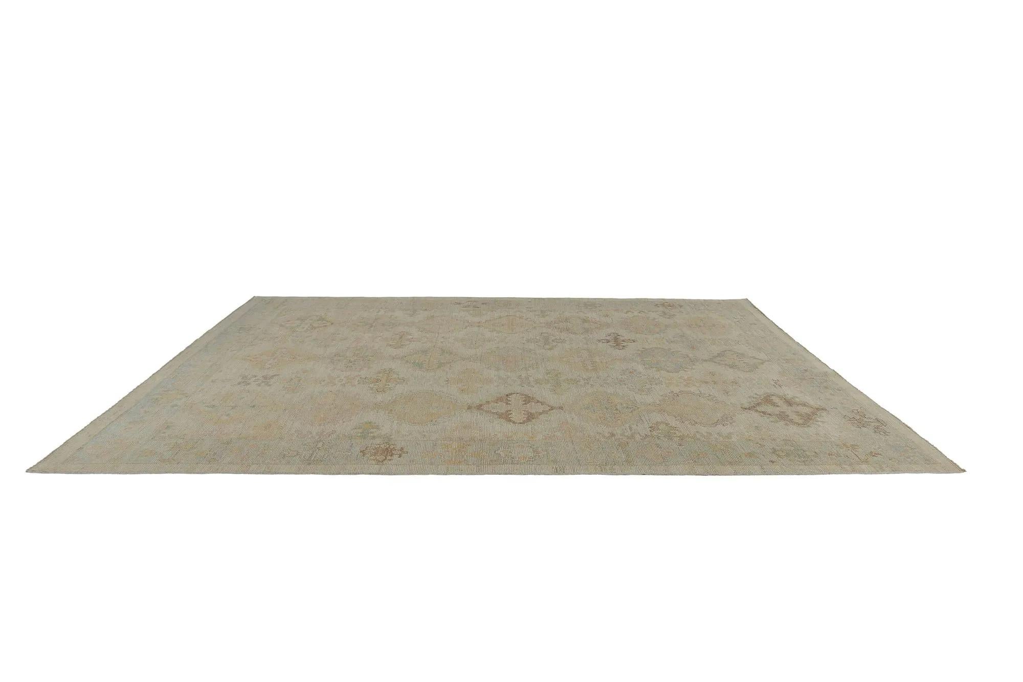 Scopri l'eleganza dei tappeti per l'area della Turchia Oushak. Progettato con una meticolosa attenzione ai dettagli, questo design esclusivo è perfetto per valorizzare il tuo spazio.