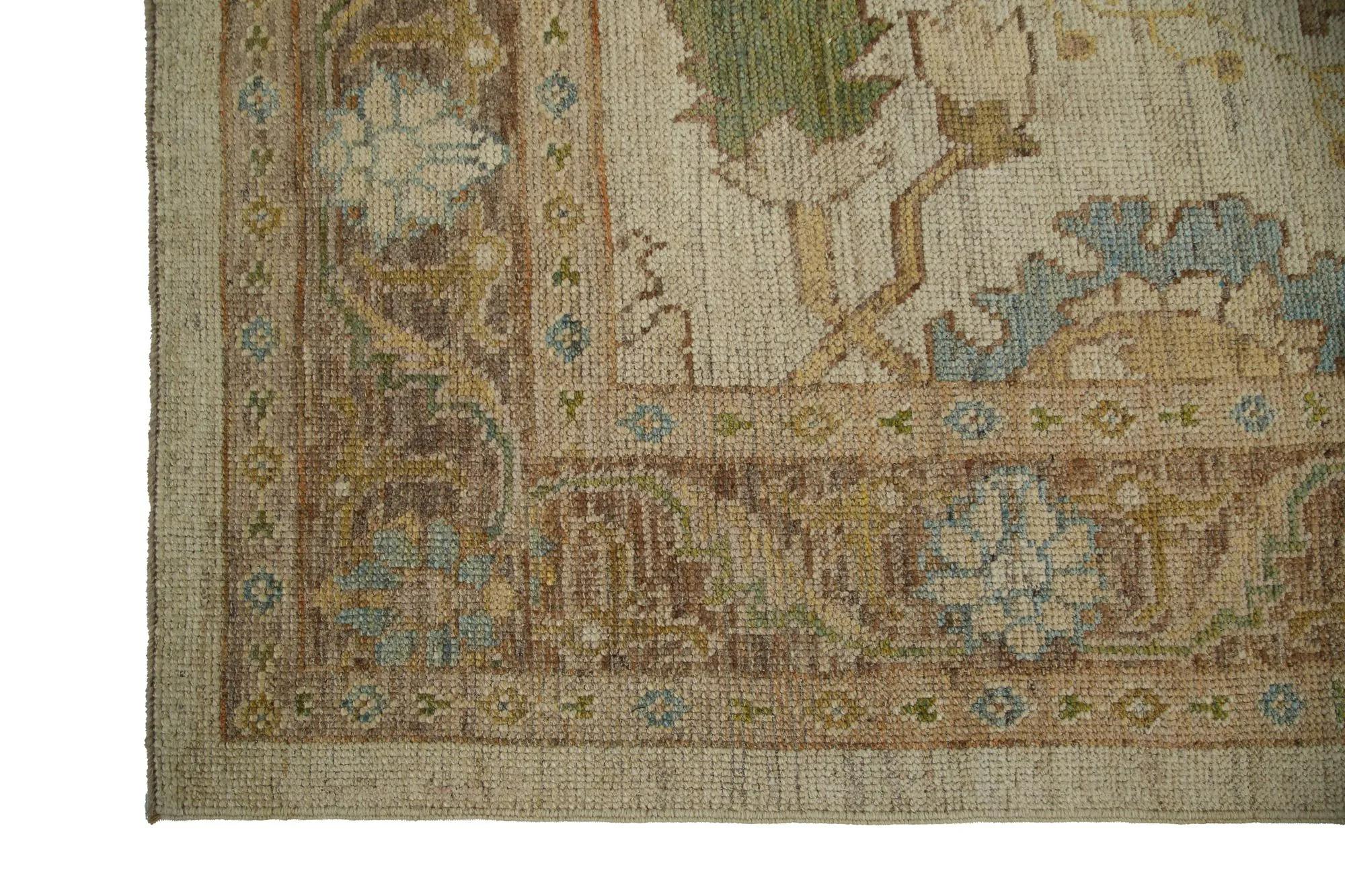 Turkish Turkey Oushak Area Rugs - Design - 98567 For Sale
