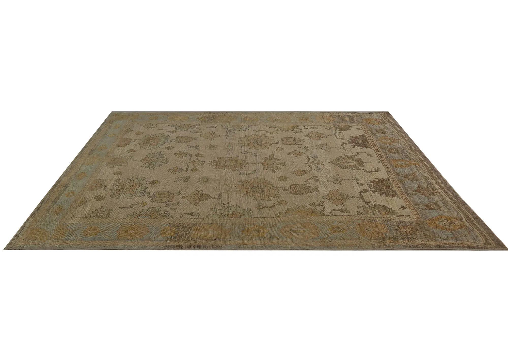 Tappeti per l'area della Turchia Oushak - Design - 98853 In condizioni ottime in vendita a Dallas, TX