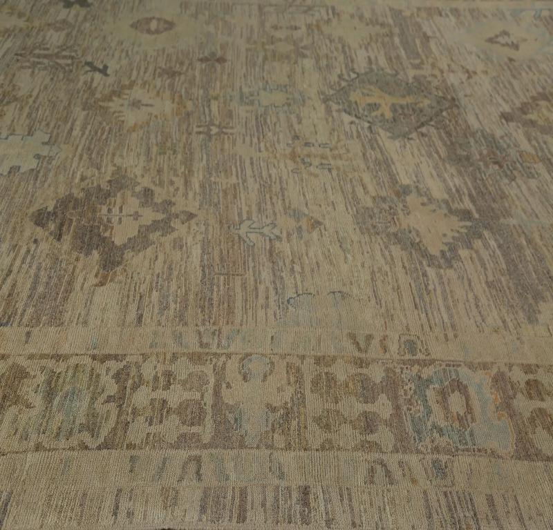 Turkish Turkey Oushak Area Rugs - Design - 99015 For Sale
