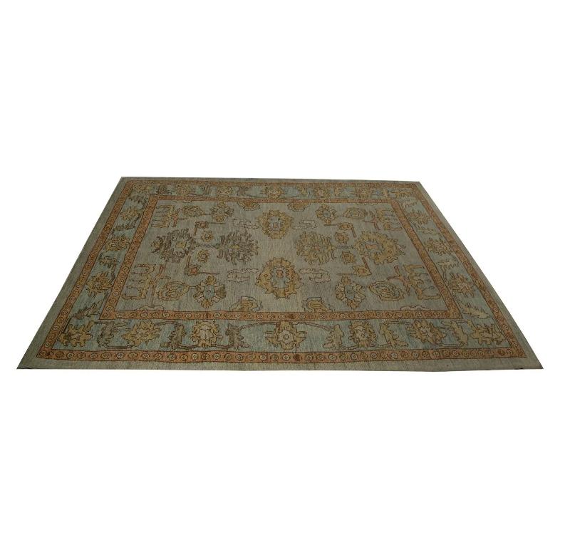 Oushak-Teppiche aus der Türkei – Design – 99055 (20. Jahrhundert) im Angebot