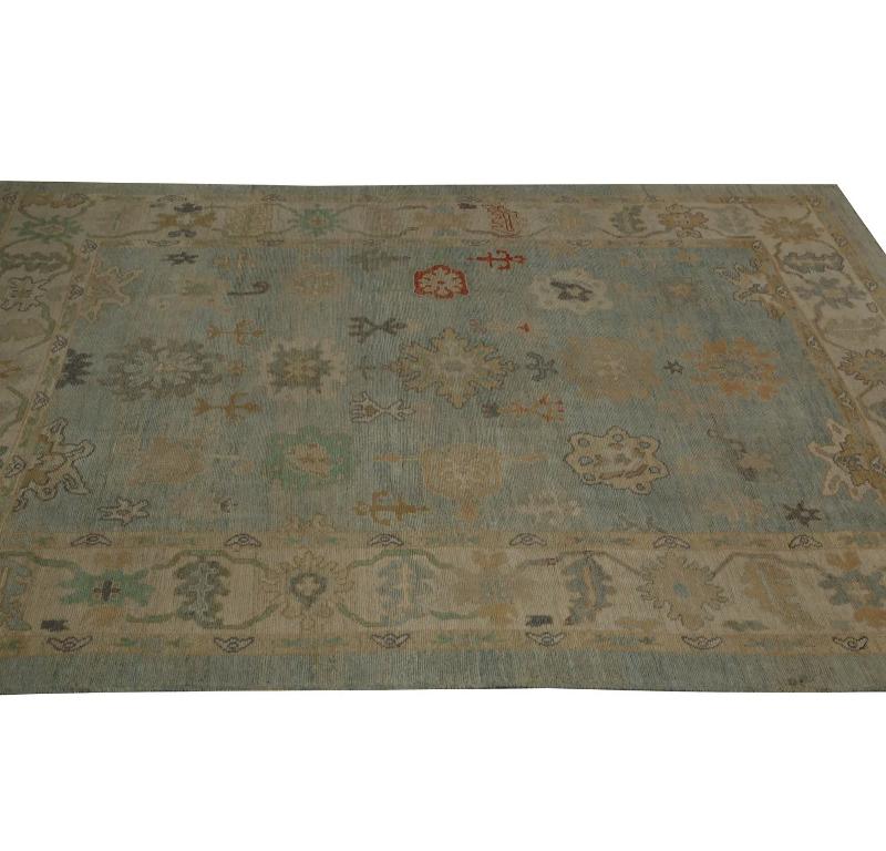 Oushak-Teppiche aus der Türkei – Design – 99057 (20. Jahrhundert) im Angebot