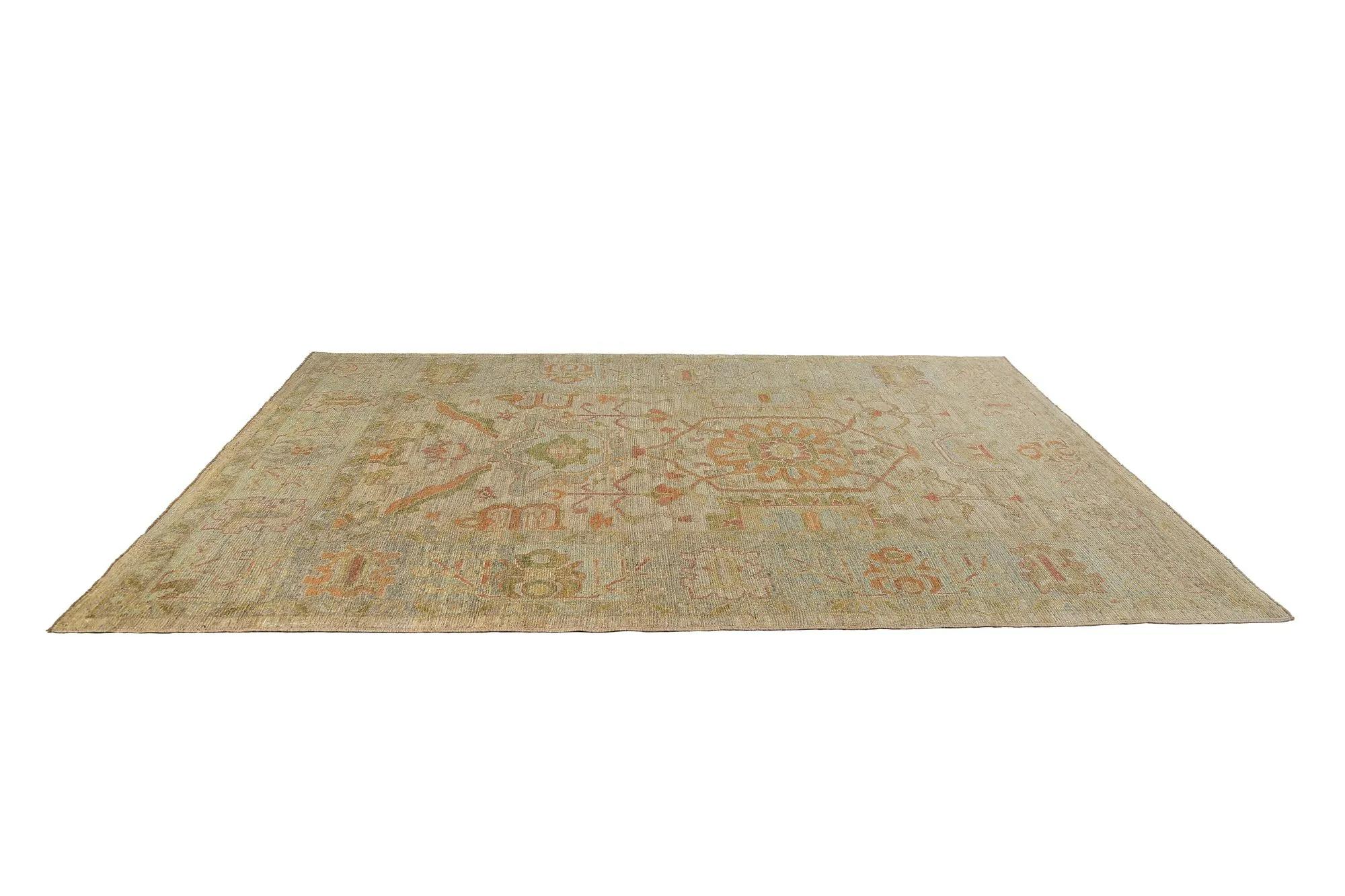 Tribale Tappeti per l'area della Turchia Oushak - Design - 99075 in vendita