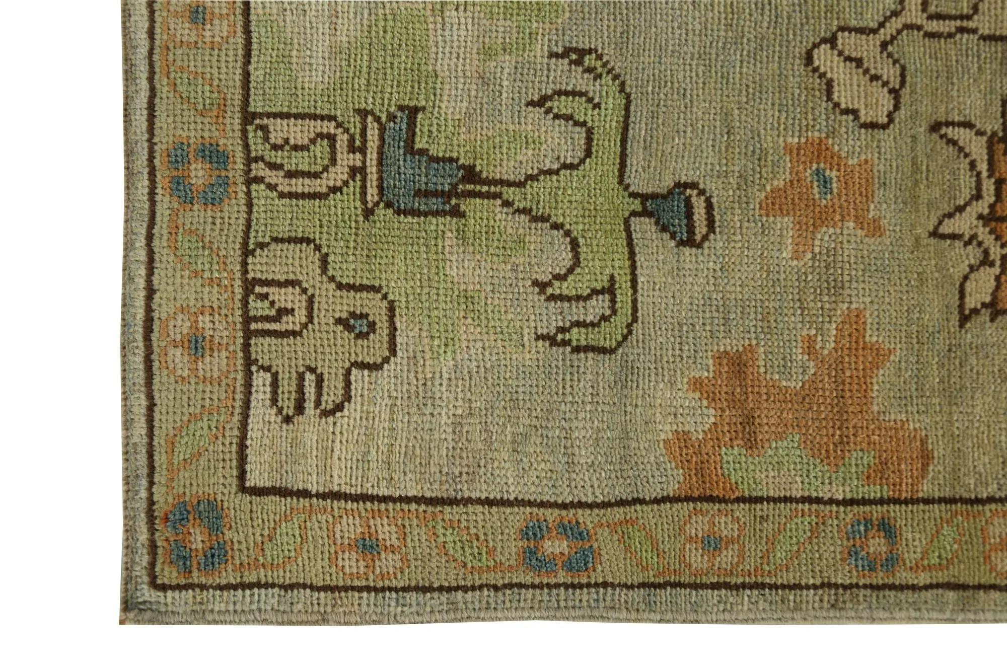 Tribale Tappeti per l'area della Turchia Oushak - Design - 99079 in vendita